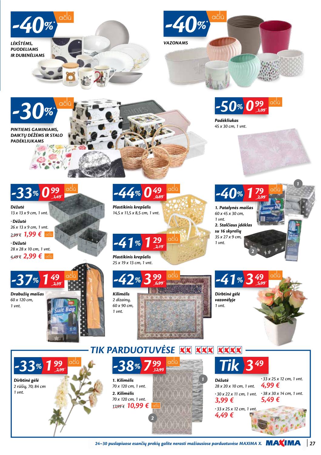 Maxima kaininis leidinys akcijos nuo 
  2020-09-08 iki 
  2020-09-14 | Leidinukas.lt puslapis 27