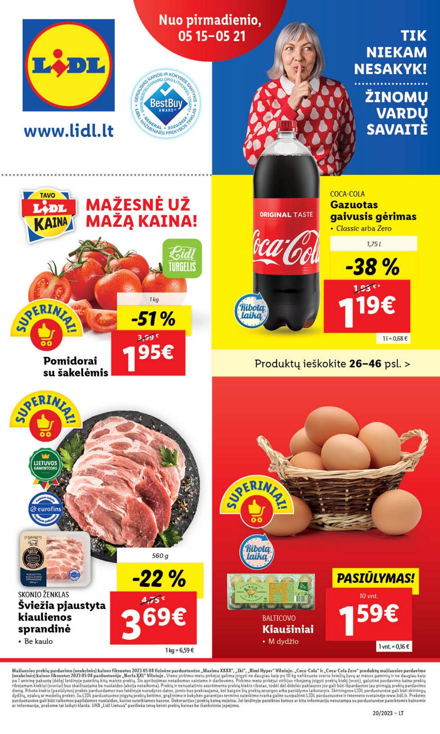 Lidl maisto prekių pasiūlymai akcijos nuo 
  2023-05-15 iki 
  2023-05-21 | Leidinukas.lt puslapis 1