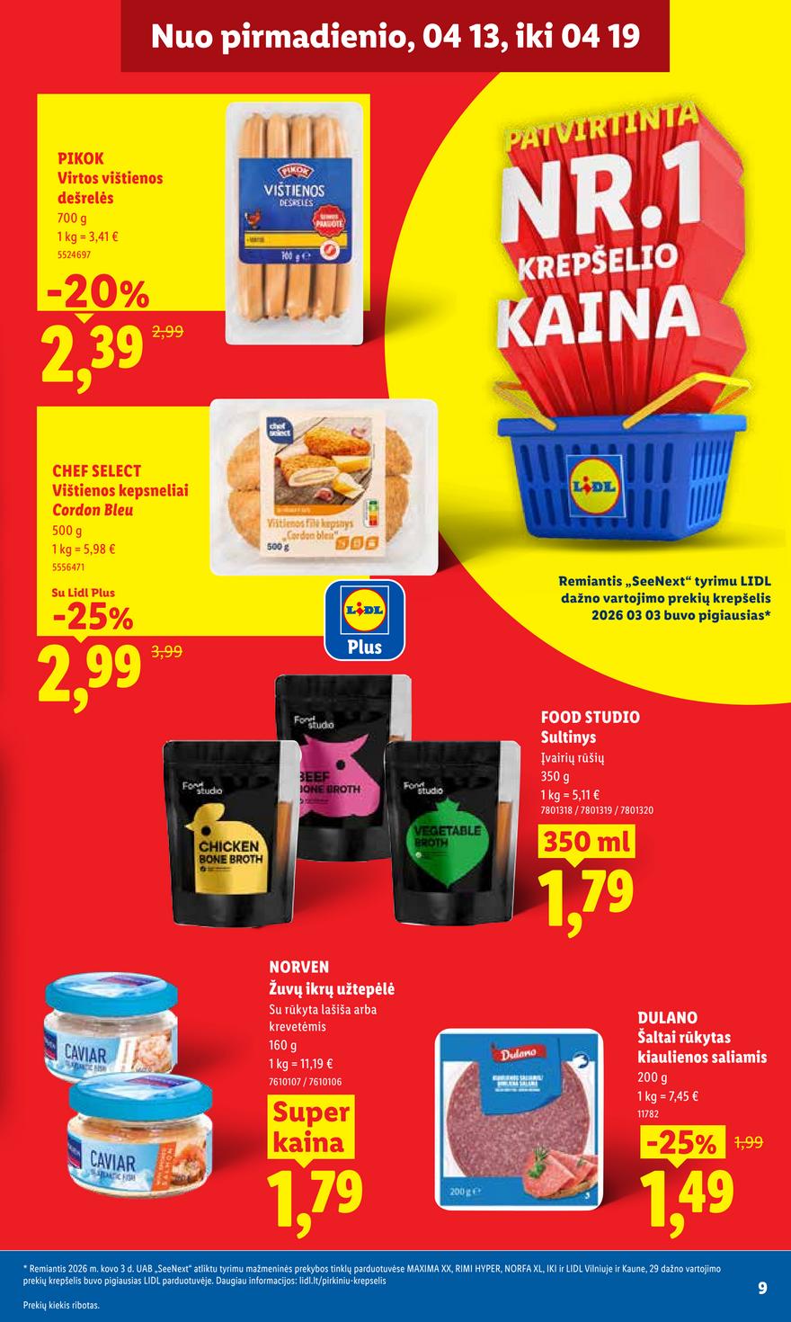 Lidl leidinys akcijos nuo 
  2026-04-13 iki 
  2026-04-19 | Leidinukas.lt puslapis 9