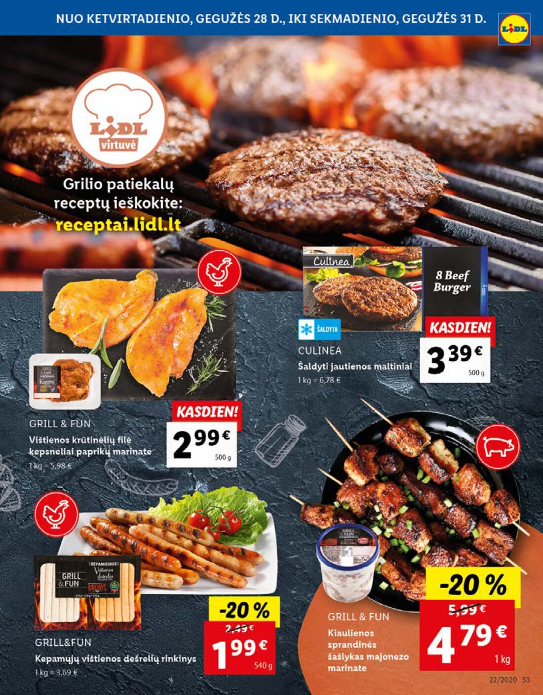 Lidl savaitinis leidinys akcijos nuo 
  2020-05-25 iki 
  2020-05-31 | Leidinukas.lt puslapis 53