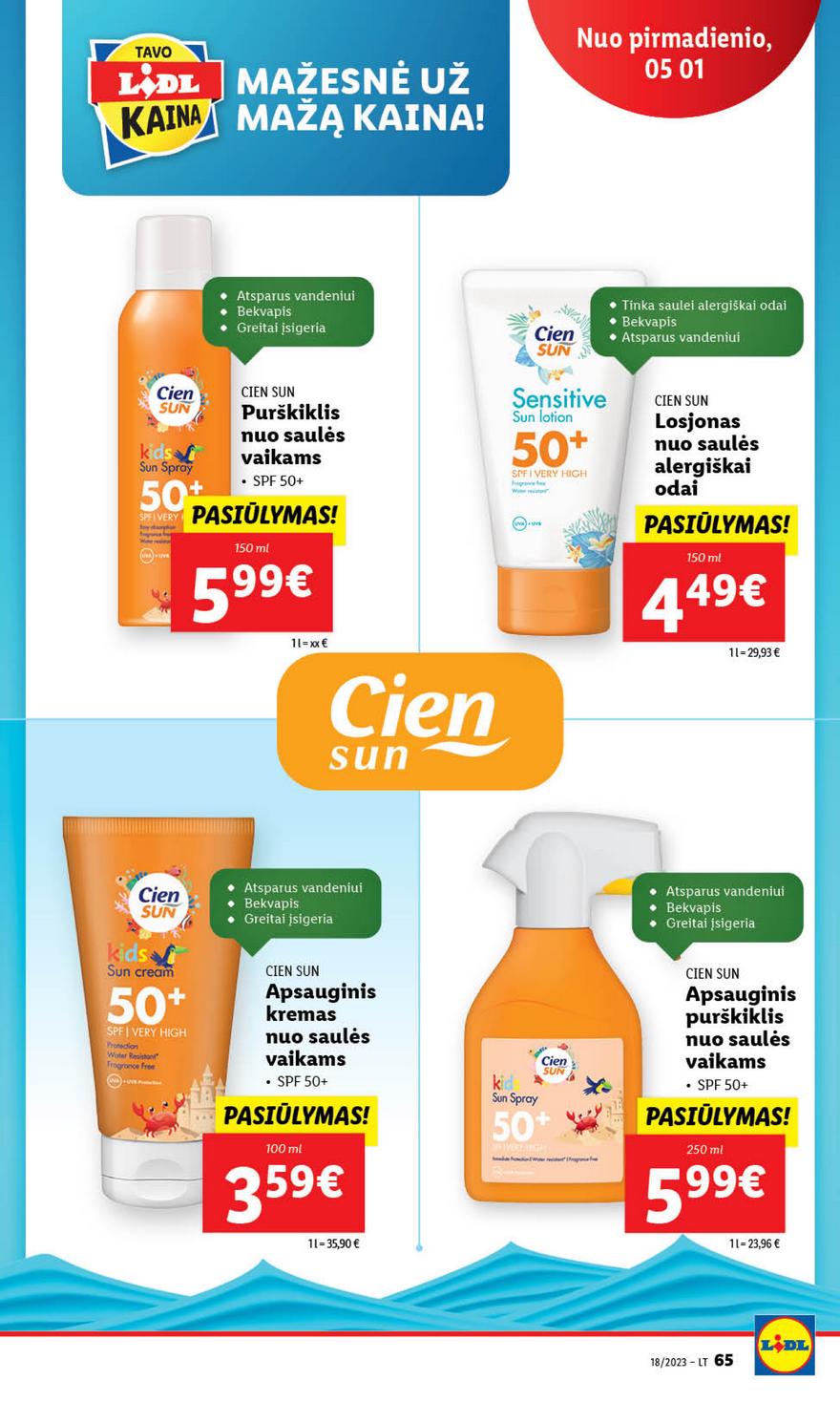 Lidl pasiūlymai akcijos nuo 
  2023-05-01 iki 
  2023-05-07 | Leidinukas.lt puslapis 65