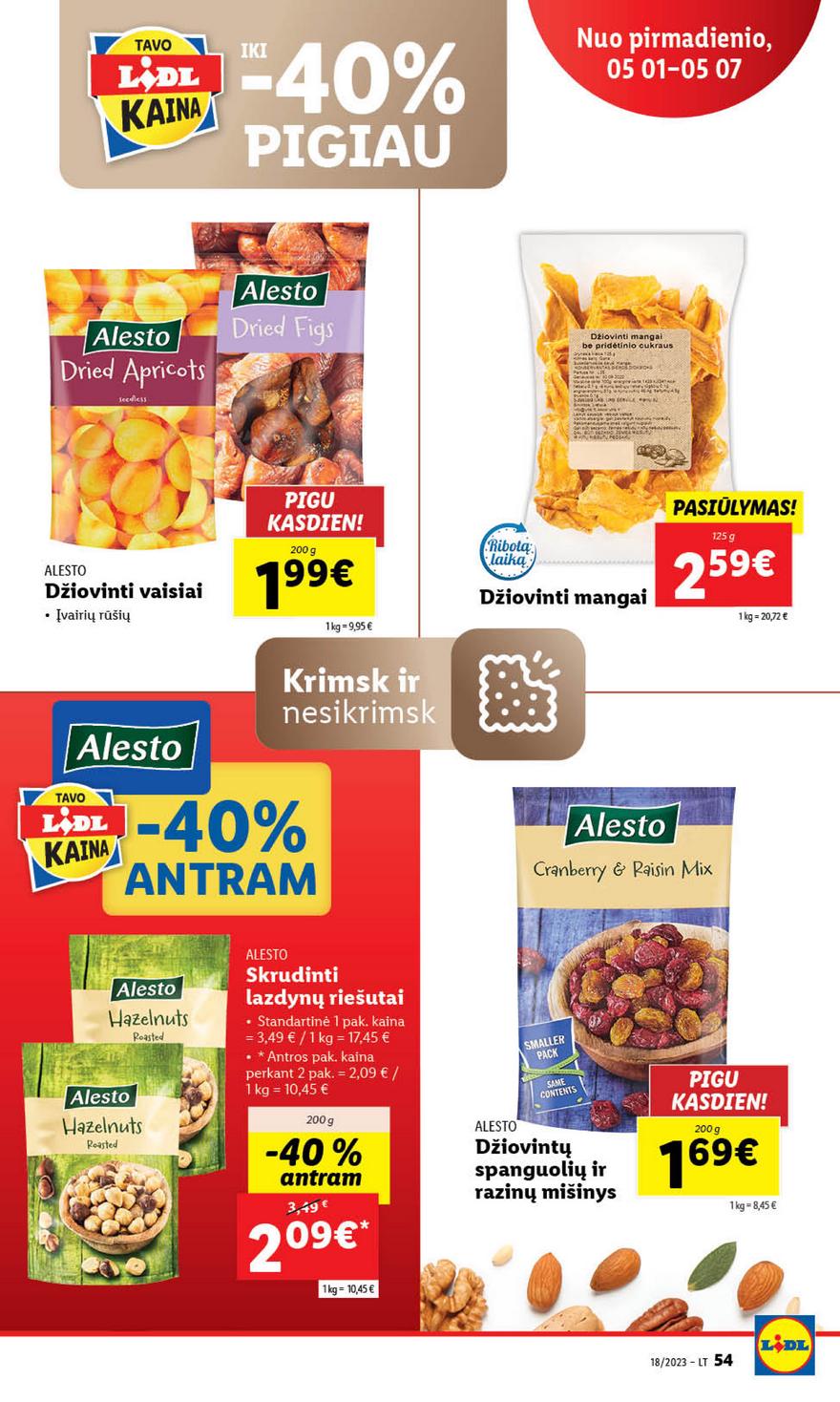 Lidl pasiūlymai akcijos nuo 
  2023-05-01 iki 
  2023-05-07 | Leidinukas.lt puslapis 54