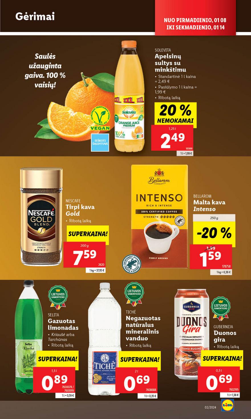 Lidl pasiūlymai akcijos nuo 
  2024-01-08 iki 
  2024-01-14 | Leidinukas.lt puslapis 29