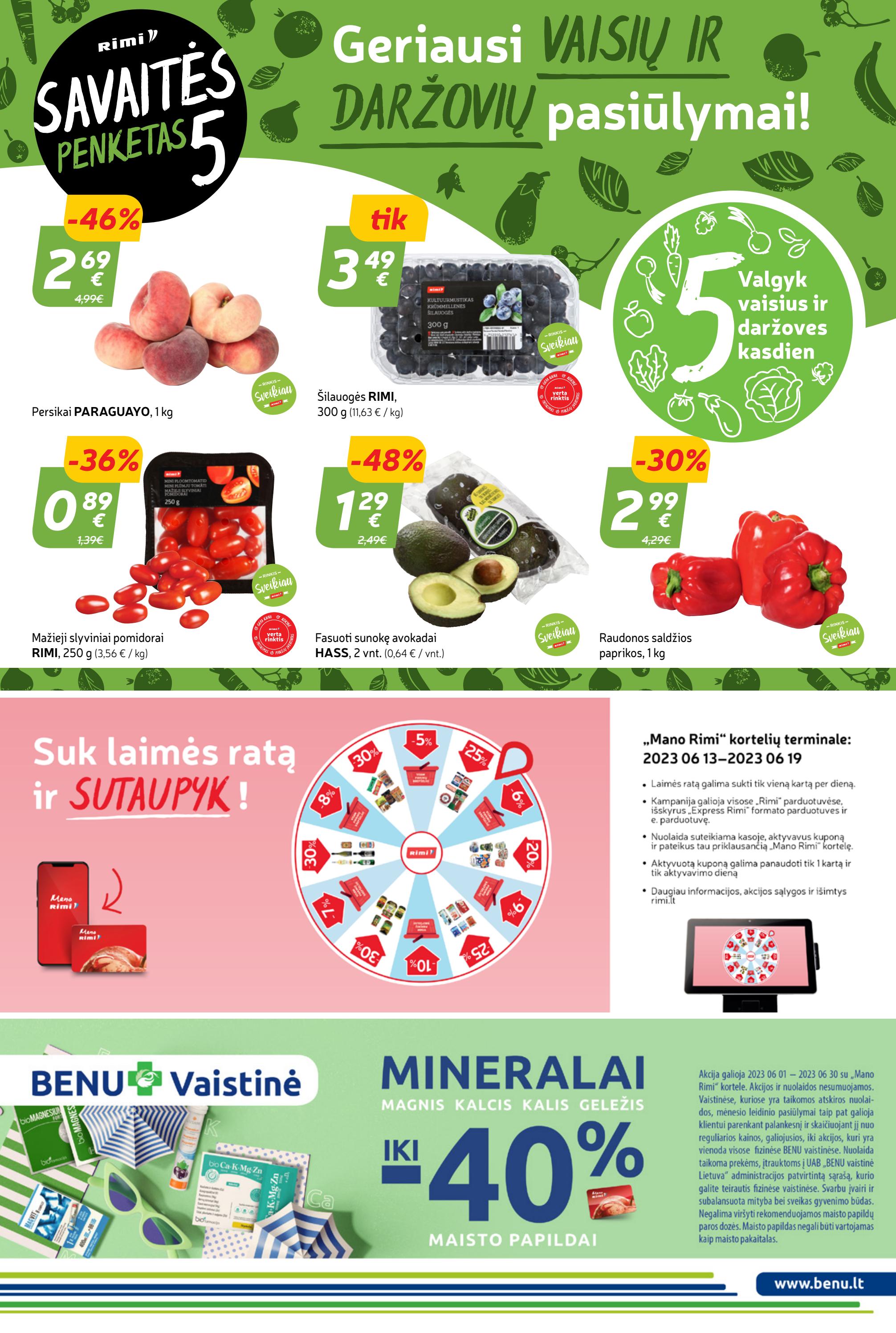 Rimi savaitinis leidinys akcijos nuo 
  2023-06-13 iki 
  2023-06-19 | Leidinukas.lt puslapis 7