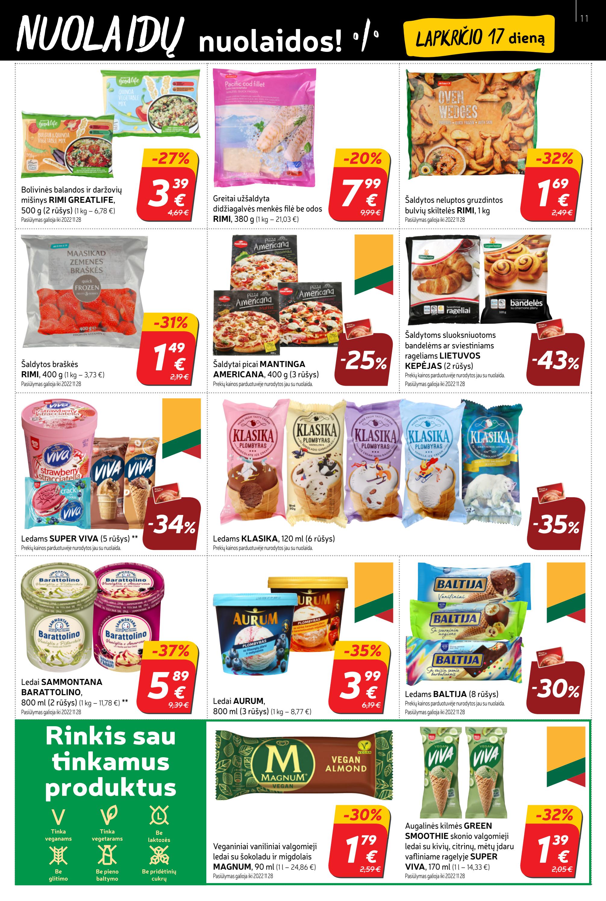 Rimi savaitinis leidinys akcijos nuo 
  2022-11-15 iki 
  2022-11-21 | Leidinukas.lt puslapis 11