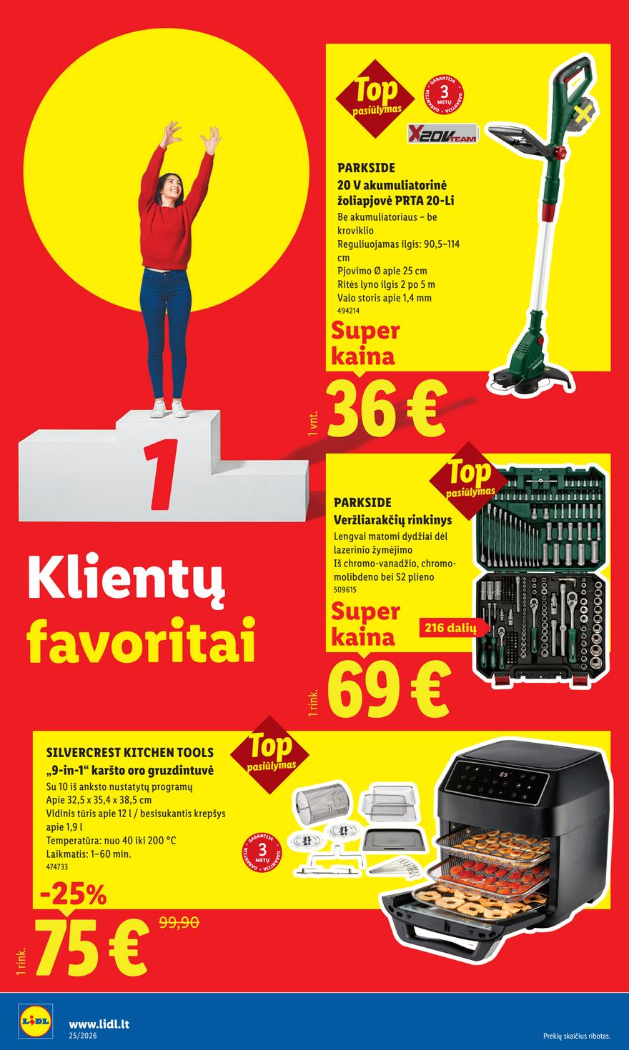 Lidl leidinys akcijos nuo 
  2026-06-15 iki 
  2026-06-21 | Leidinukas.lt puslapis 12