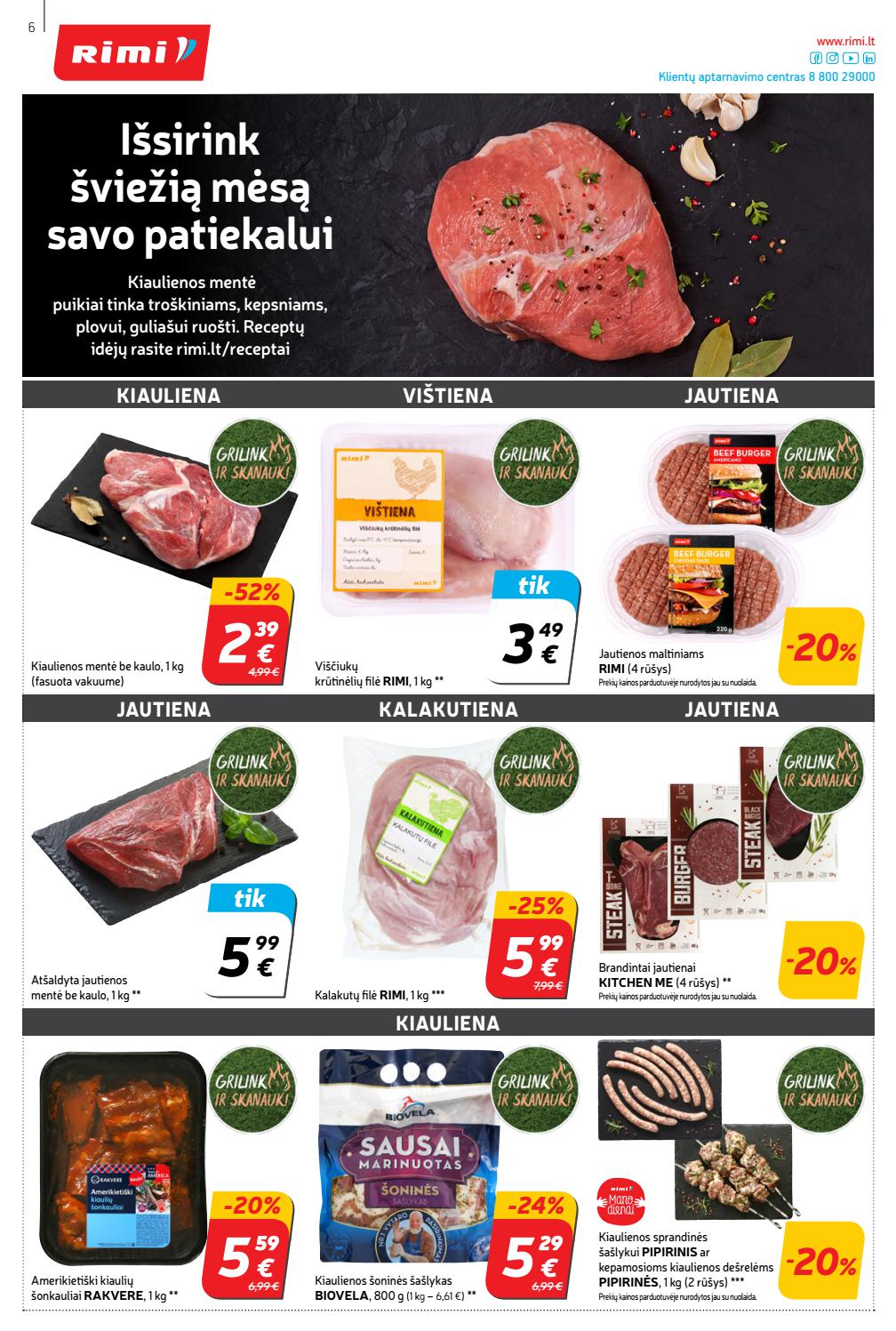 Rimi savaitinis leidinys akcijos nuo 
  2021-08-03 iki 
  2021-08-09 | Leidinukas.lt puslapis 6