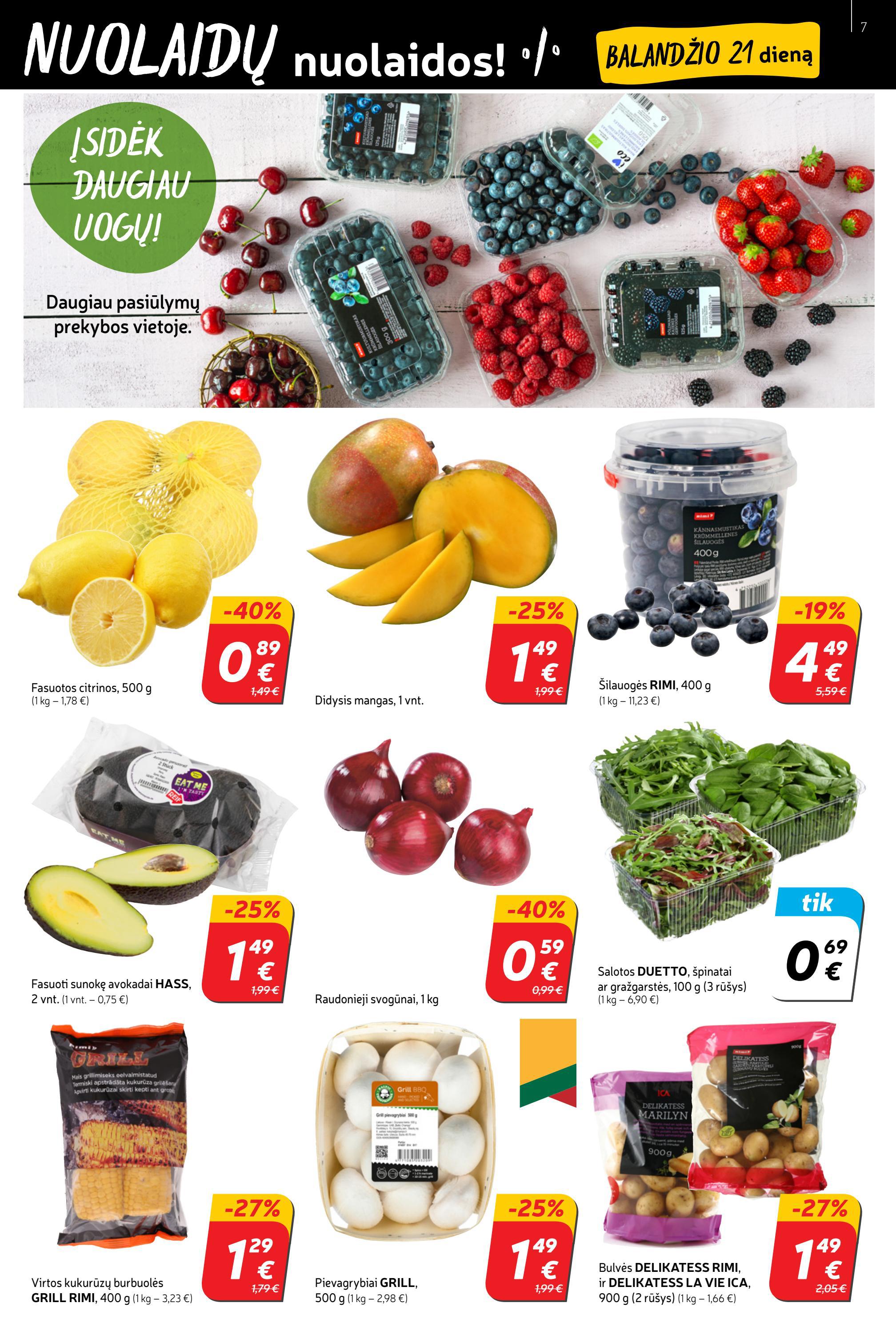 Rimi savaitinis leidinys akcijos nuo 
  2022-04-19 iki 
  2022-04-25 | Leidinukas.lt puslapis 7