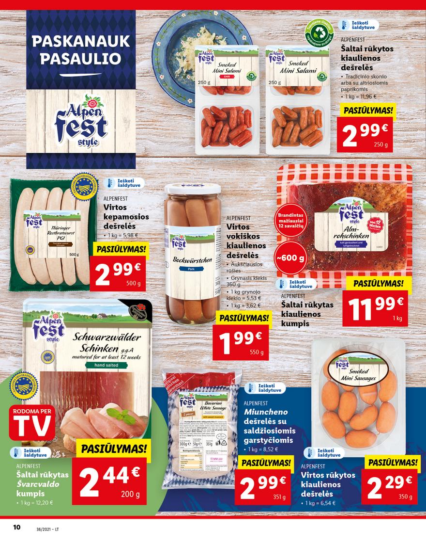 Lidl maisto prekių pasiūlymai akcijos nuo 
  2021-09-06 iki 
  2021-09-12 | Leidinukas.lt puslapis 10
