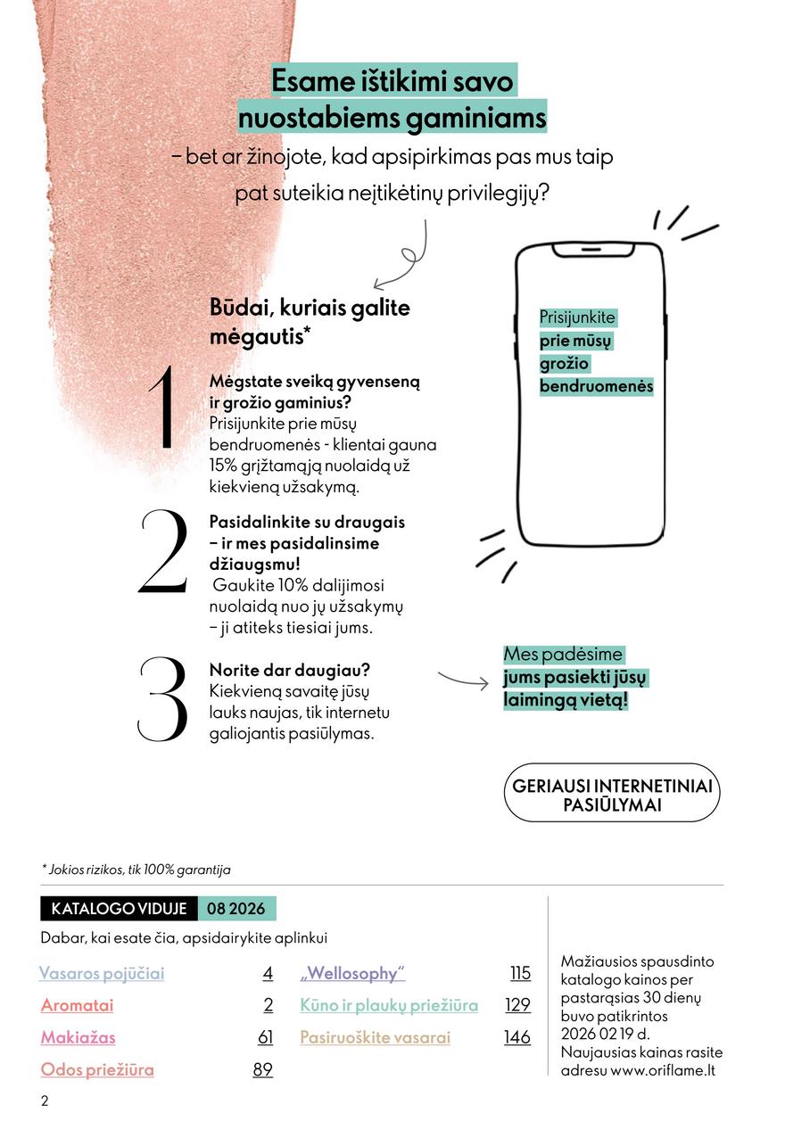 Oriflame katalogas akcijos nuo 
  2026-06-03 iki 
  2026-06-23 | Leidinukas.lt puslapis 2