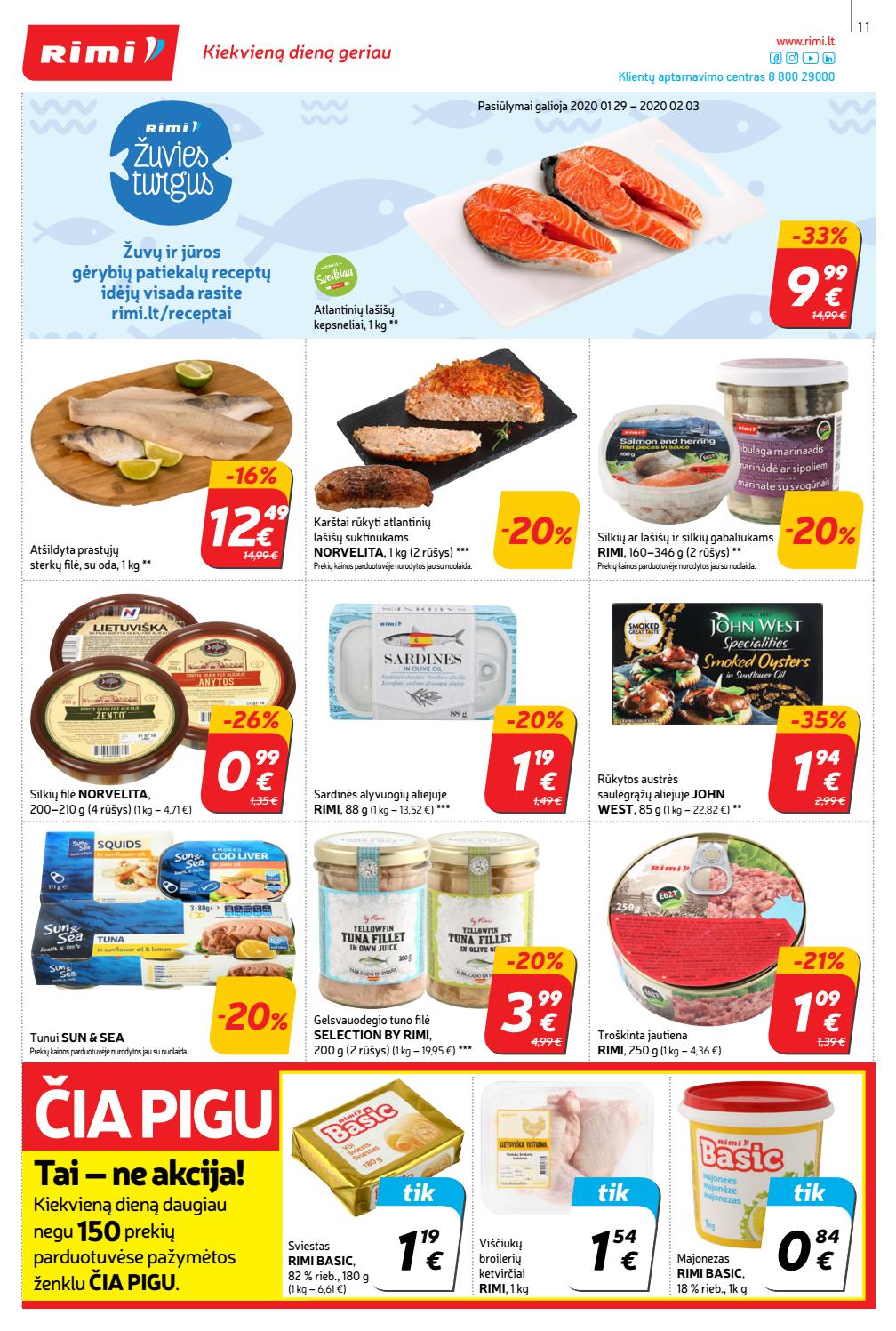 Rimi savaitinis leidinys akcijos nuo 
  2020-01-28 iki 
  2020-02-03 | Leidinukas.lt puslapis 11