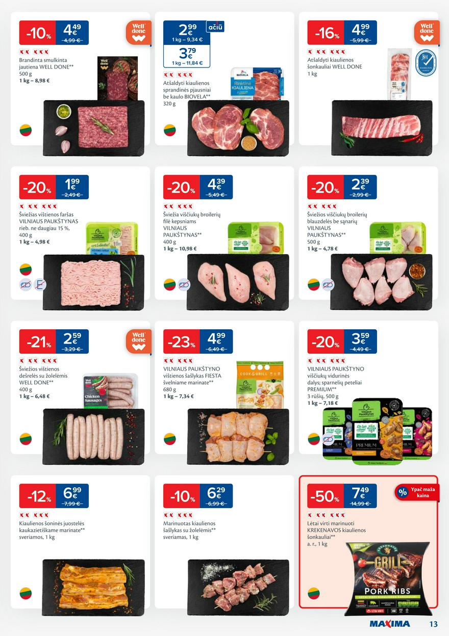 Maxima leidinys akcijos nuo 
  2024-05-28 iki 
  2024-06-03 | Leidinukas.lt puslapis 13