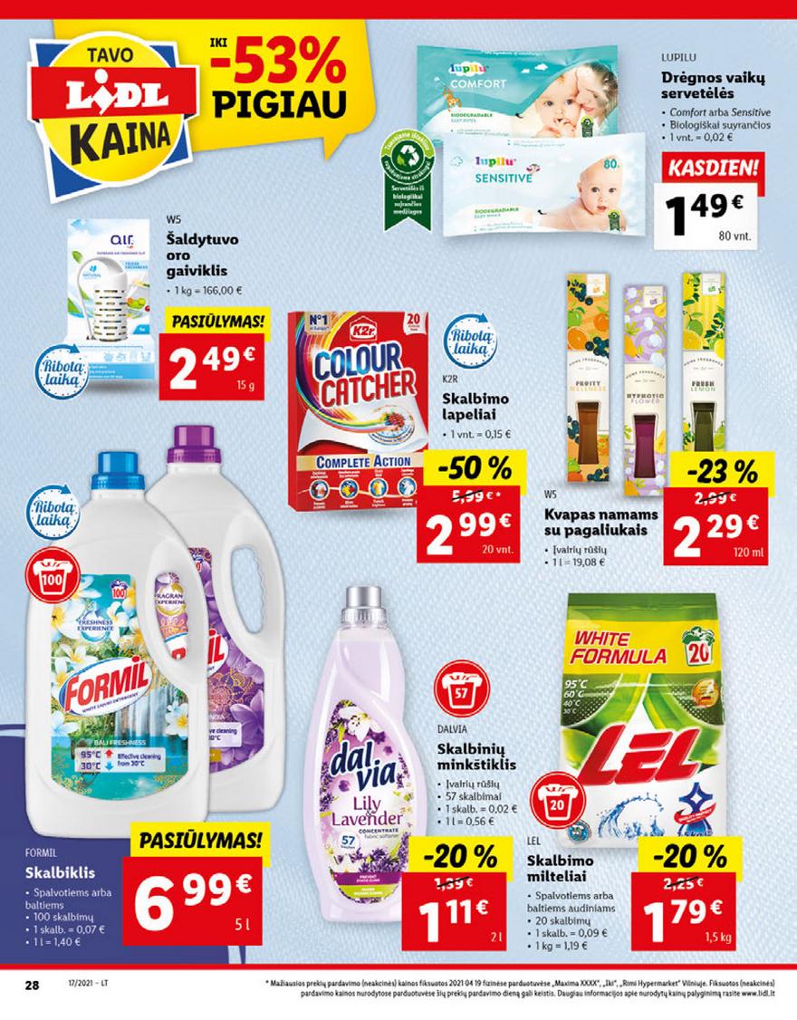 Lidl maisto prekių pasiūlymai akcijos nuo 
  2021-04-26 iki 
  2021-05-02 | Leidinukas.lt puslapis 28
