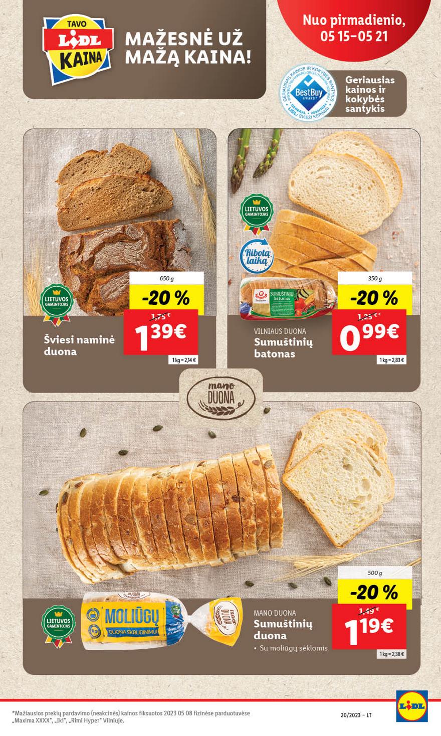 Lidl maisto prekių pasiūlymai akcijos nuo 
  2023-05-15 iki 
  2023-05-21 | Leidinukas.lt puslapis 14