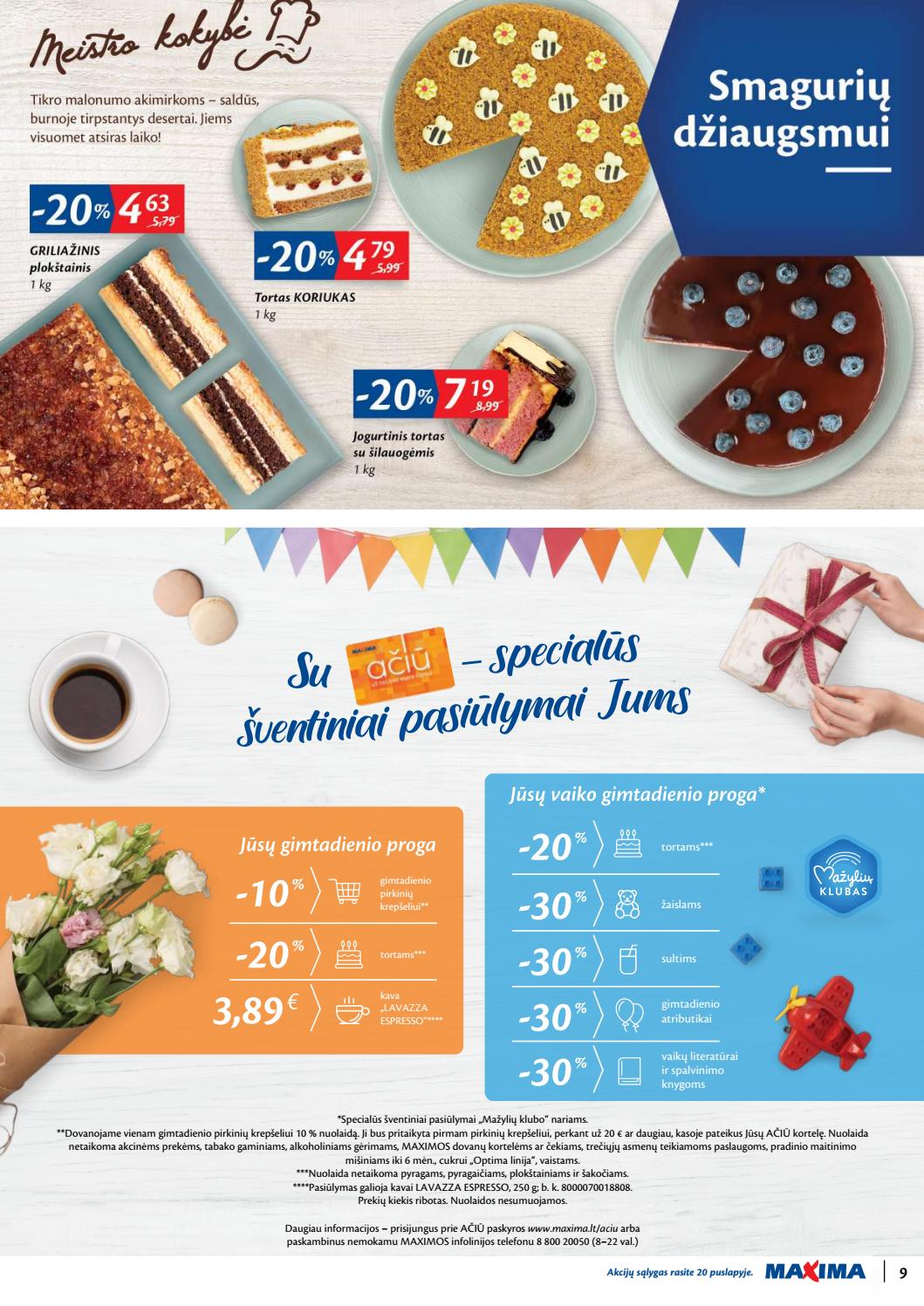 Maxima kaininis leidinys akcijos nuo 
  2020-02-04 iki 
  2020-02-10 | Leidinukas.lt puslapis 9