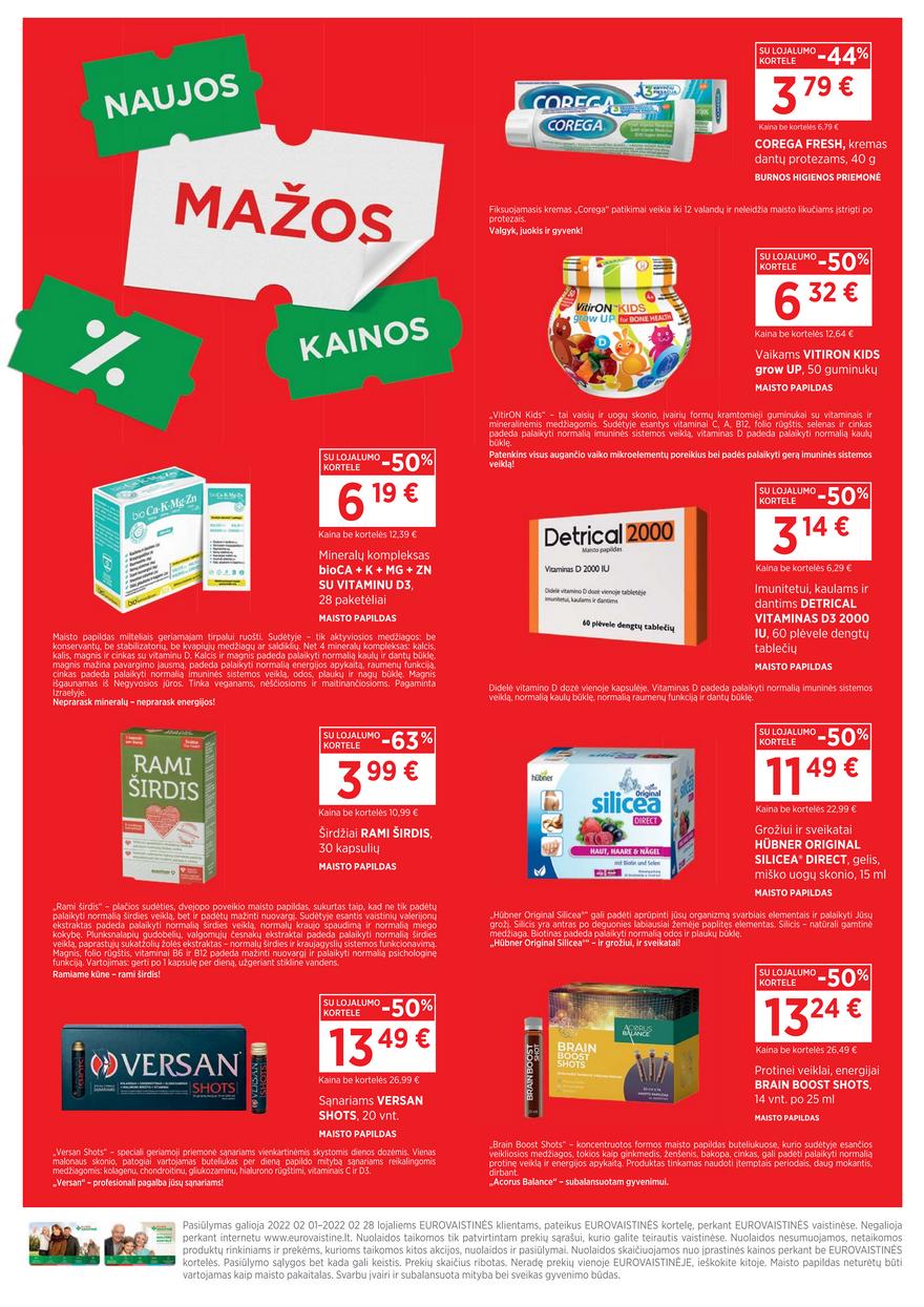Euro vaistinė leidinys akcijos nuo 
  2022-02-01 iki 
  2022-02-28 | Leidinukas.lt puslapis 2