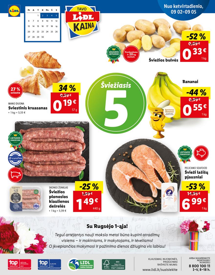 Lidl maisto prekių pasiūlymai akcijos nuo 
  2021-08-30 iki 
  2021-09-05 | Leidinukas.lt puslapis 40