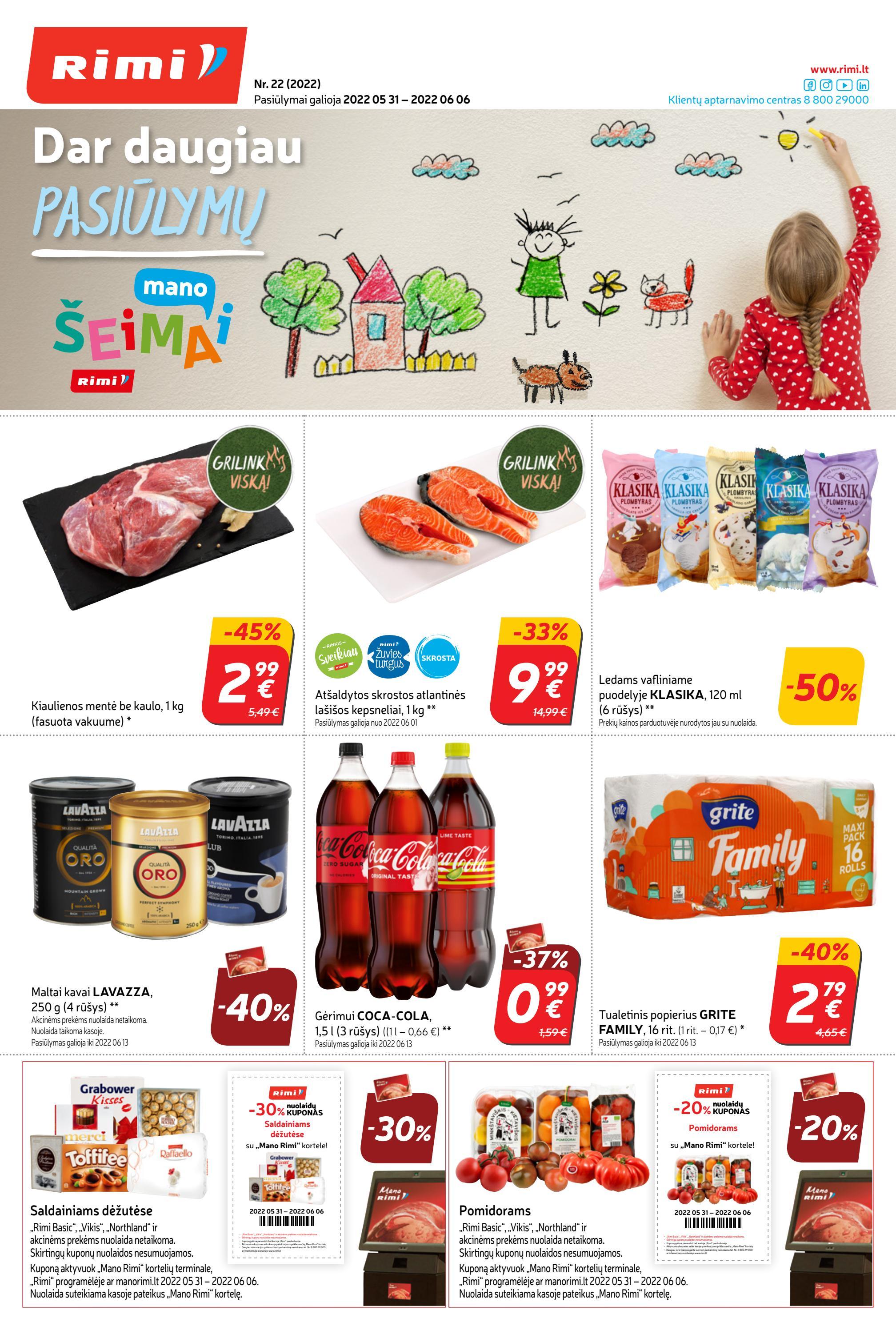 Rimi savaitinis leidinys akcijos nuo 
  2022-05-31 iki 
  2022-06-06 | Leidinukas.lt puslapis 1