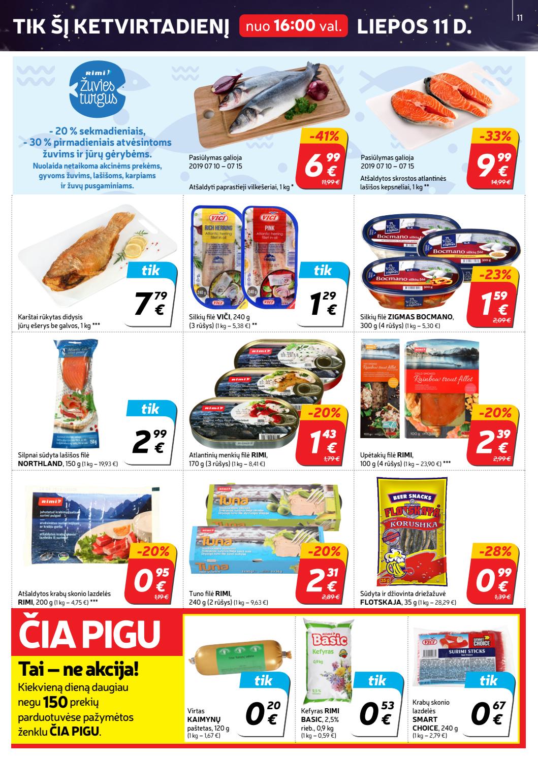Rimi savaitinis leidinys akcijos nuo 
  2019-07-09 iki 
  2019-07-15 | Leidinukas.lt puslapis 11