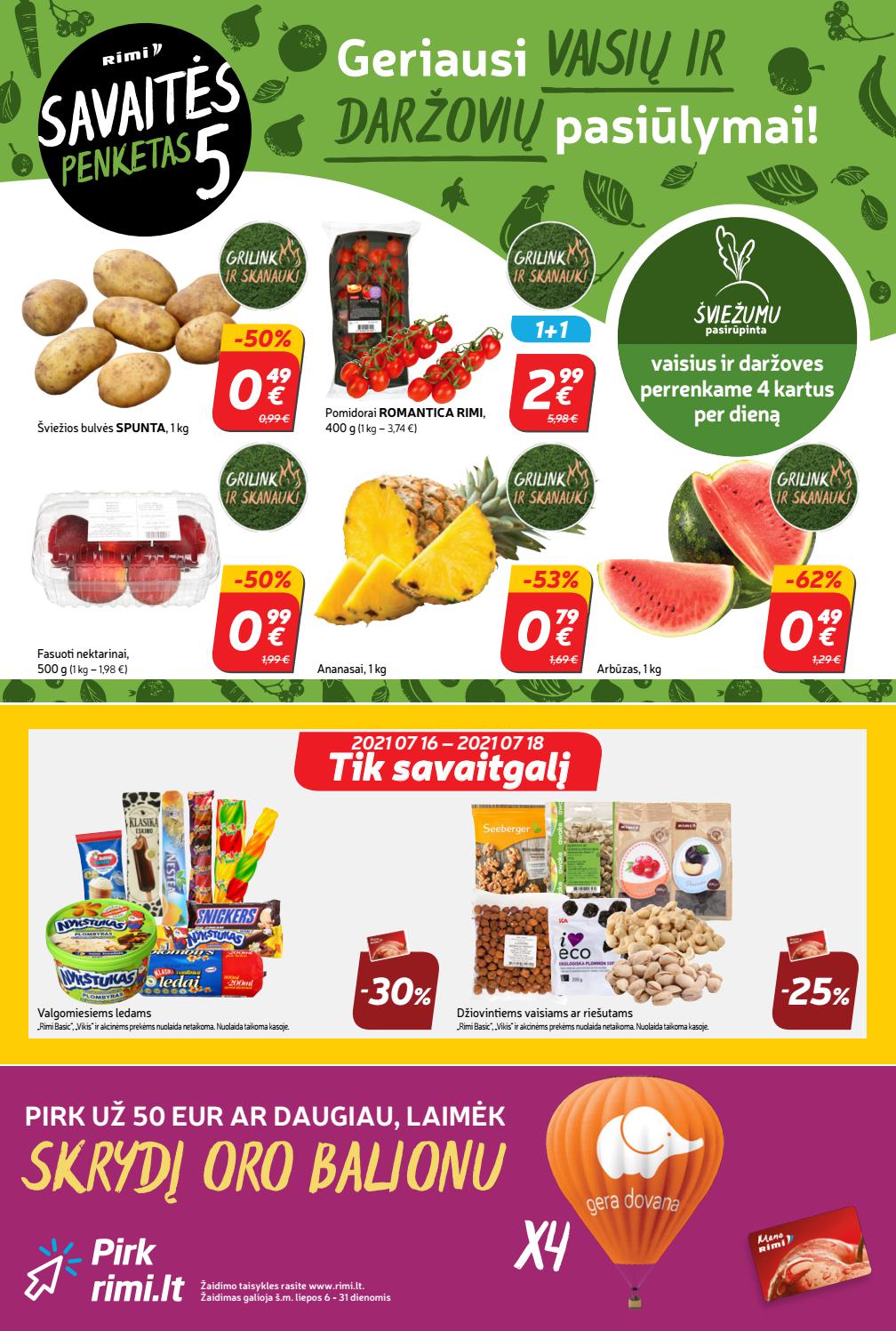Rimi savaitinis leidinys akcijos nuo 
  2021-07-13 iki 
  2021-07-19 | Leidinukas.lt puslapis 23