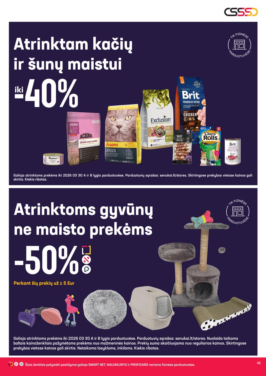 Senukai leidinys akcijos nuo 
  2026-03-04 iki 
  2026-03-30 | Leidinukas.lt puslapis 41