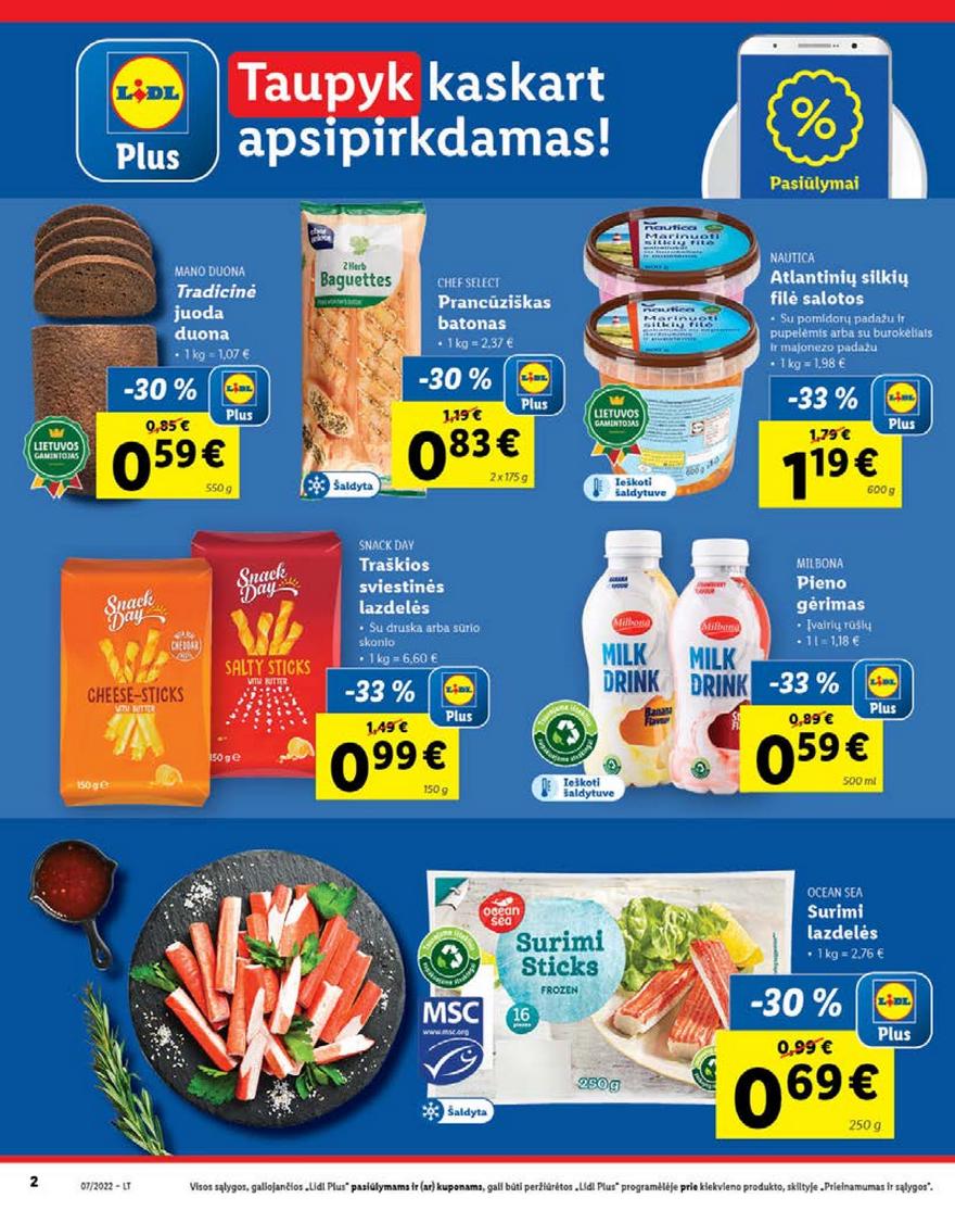 Lidl maisto prekių pasiūlymai akcijos nuo 
  2022-02-14 iki 
  2022-02-20 | Leidinukas.lt puslapis 2
