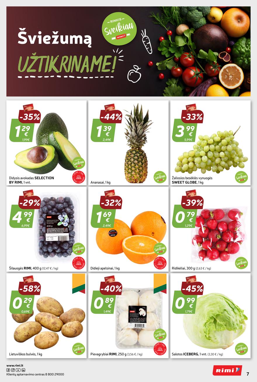 Rimi savaitinis leidinys akcijos nuo 
  2024-01-30 iki 
  2024-02-05 | Leidinukas.lt puslapis 7