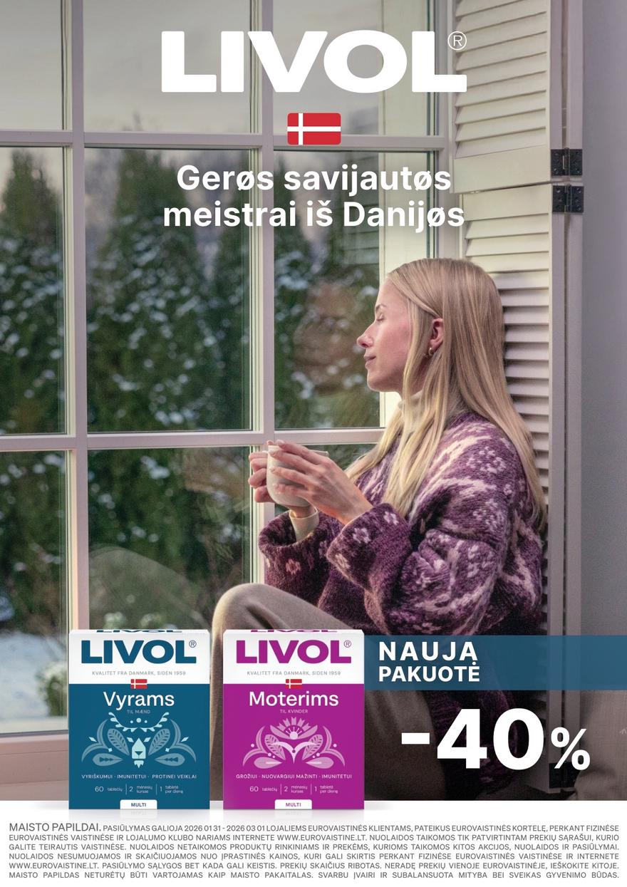 Euro vaistinė katalogas akcijos nuo 
  2026-02-01 iki 
  2026-02-28 | Leidinukas.lt puslapis 15