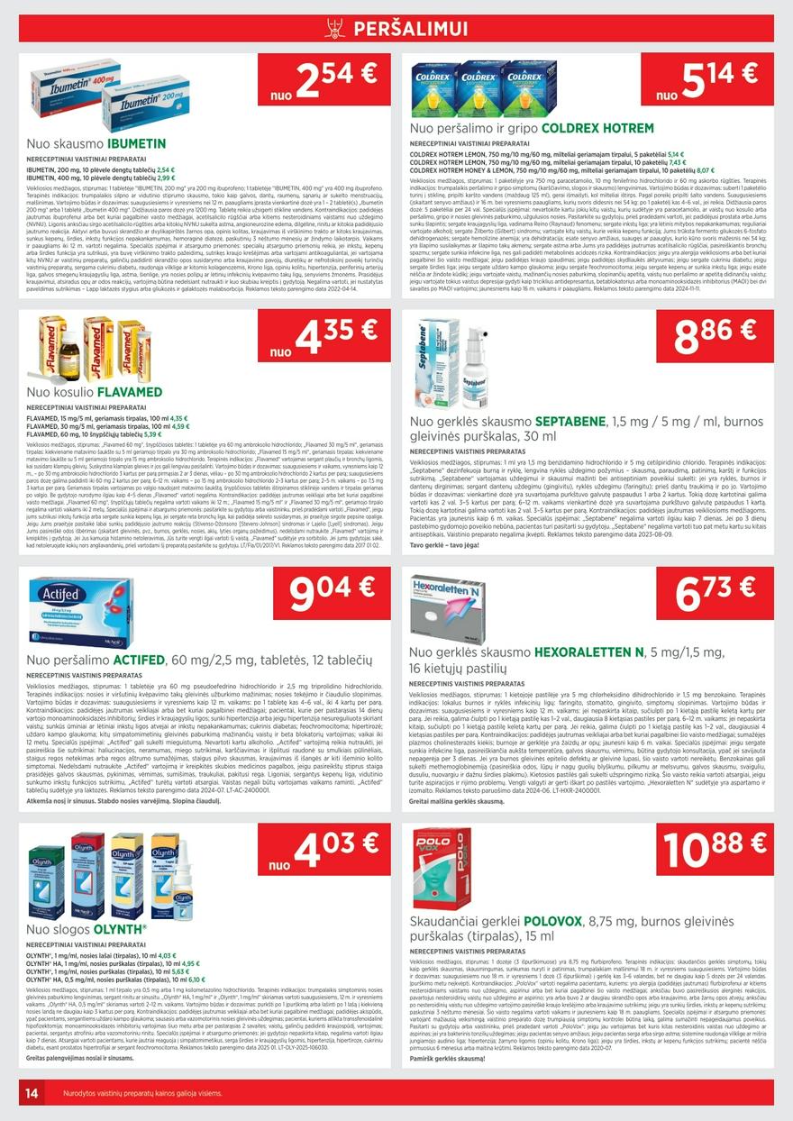 Euro vaistinė katalogas akcijos nuo 
  2025-03-01 iki 
  2025-03-31 | Leidinukas.lt puslapis 14