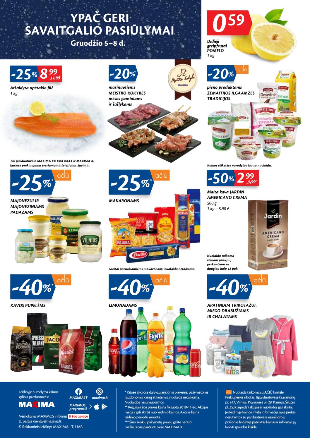 Maxima kaininis leidinys akcijos nuo 
  2019-12-03 iki 
  2019-12-09 | Leidinukas.lt puslapis 20
