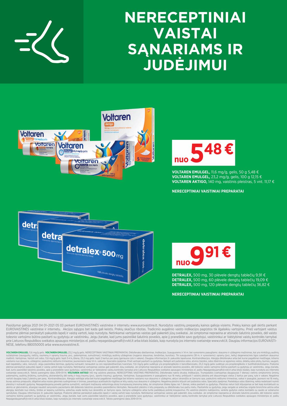 Euro vaistinė leidinys. akcijos nuo 
  2021-04-01 iki 
  2021-04-30 | Leidinukas.lt puslapis 12