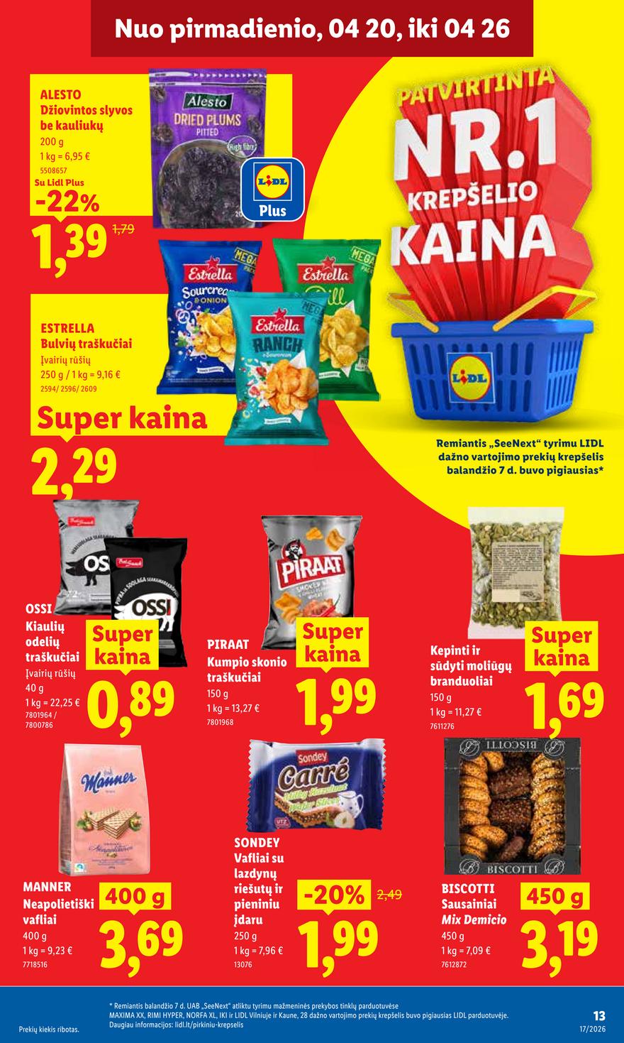 Lidl leidinys akcijos nuo 
  2026-04-20 iki 
  2026-04-26 | Leidinukas.lt puslapis 13