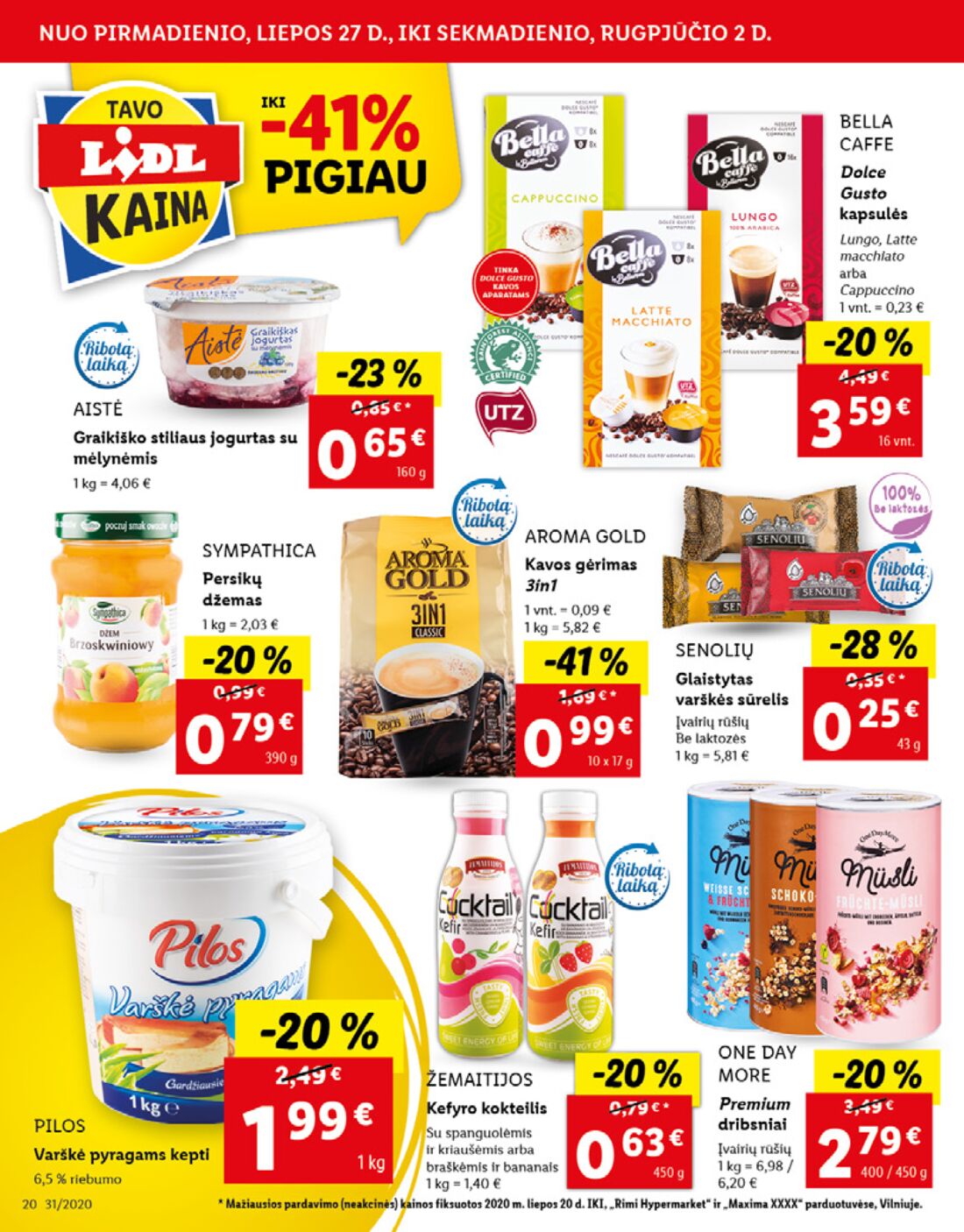 Lidl savaitinis leidinys akcijos nuo 
  2020-07-27 iki 
  2020-08-02 | Leidinukas.lt puslapis 20