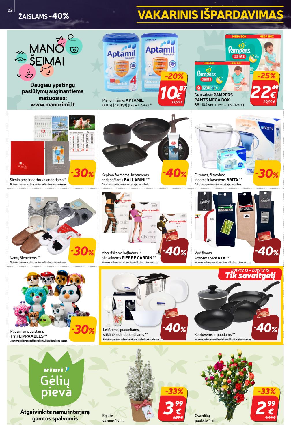 Rimi savaitinis leidinys akcijos nuo 
  2019-12-10 iki 
  2019-12-16 | Leidinukas.lt puslapis 22