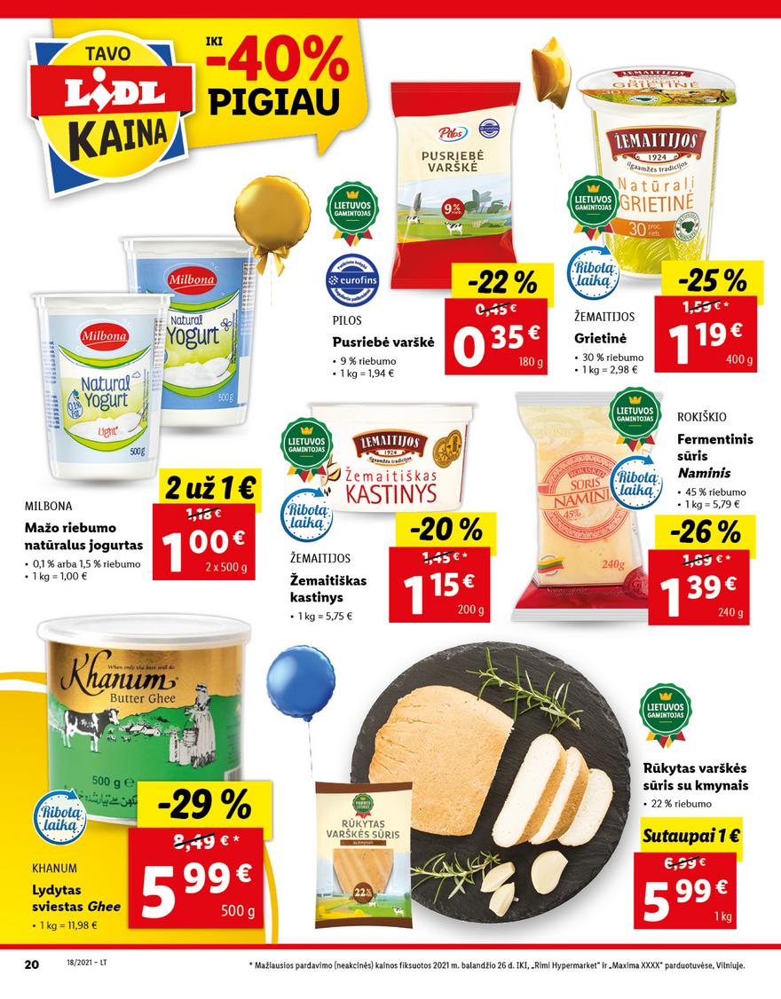 Lidl maisto prekių pasiūlymai akcijos nuo 
  2021-05-03 iki 
  2021-05-09 | Leidinukas.lt puslapis 20