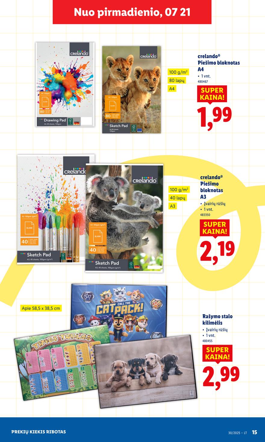 Lidl ne maisto leidinys akcijos nuo 
  2025-07-21 iki 
  2025-07-27 | Leidinukas.lt puslapis 15