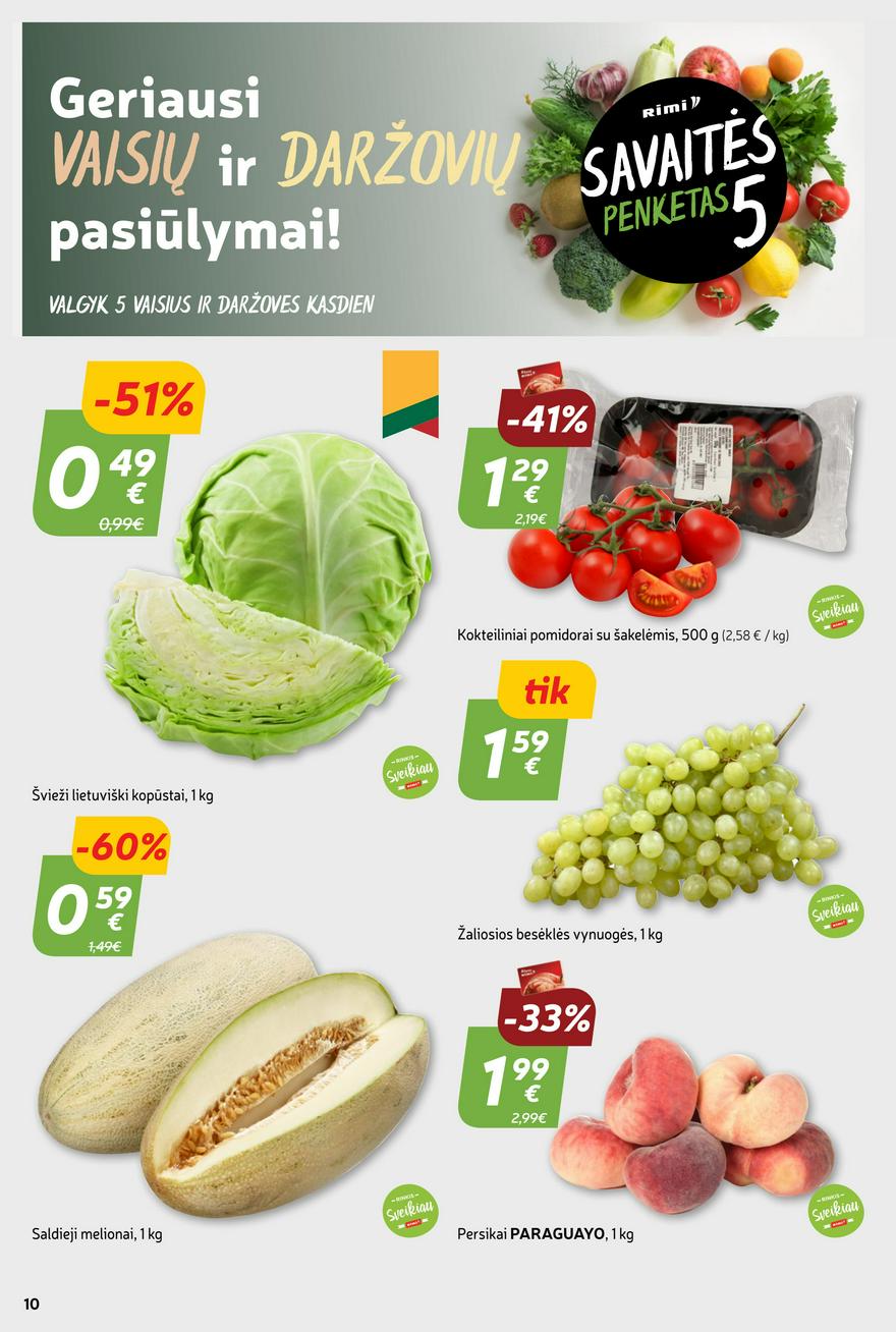 Rimi savaitinis leidinys akcijos nuo 
  2023-09-05 iki 
  2023-09-11 | Leidinukas.lt puslapis 10