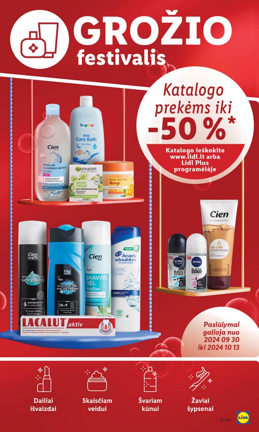 Lidl savaitinis leidinys akcijos nuo
2024-10-07 iki
2024-10-13 | Leidinukas.lt puslapis 16