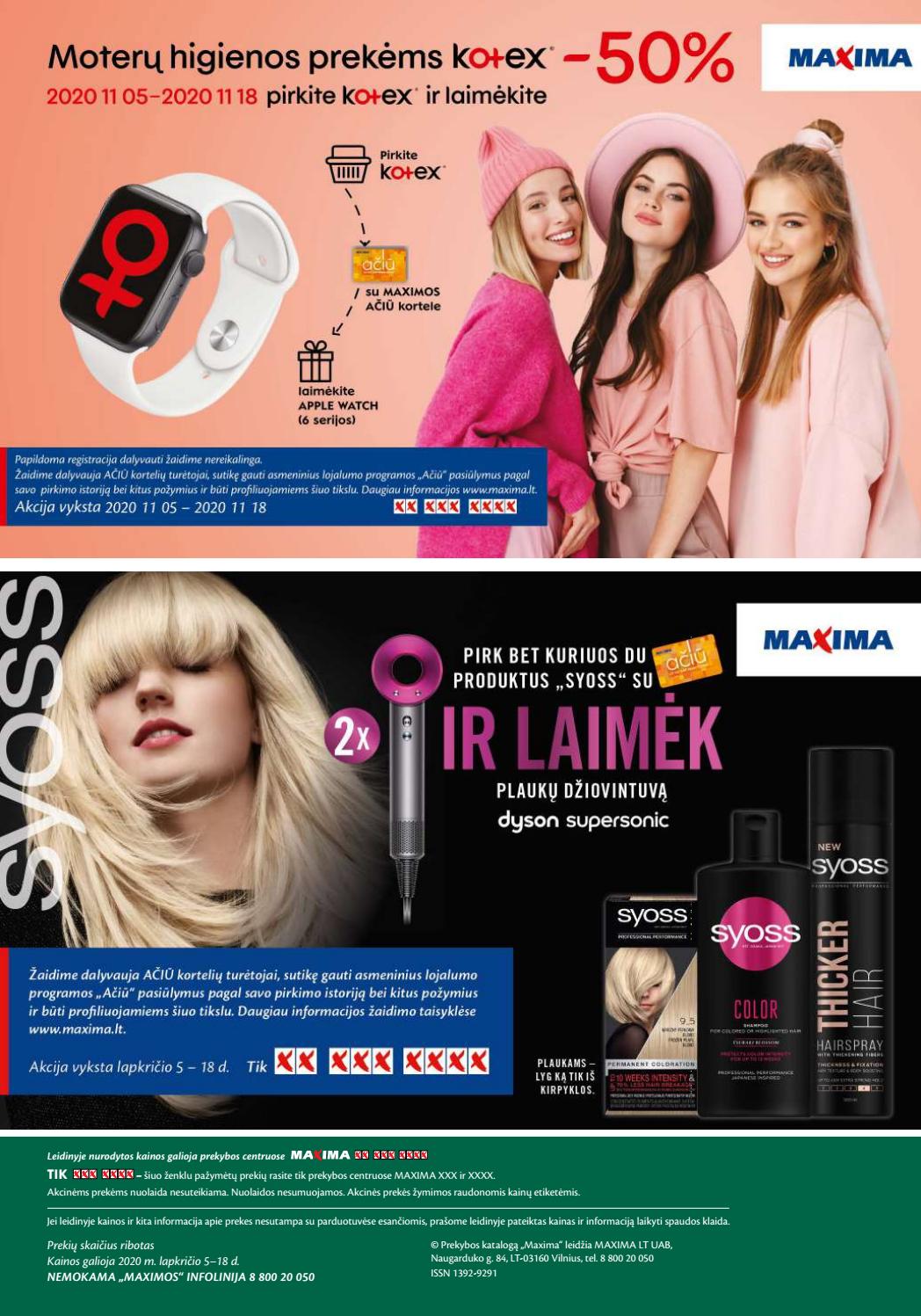 Maxima kaininis leidinys akcijos nuo 
  2020-11-05 iki 
  2020-11-18 | Leidinukas.lt puslapis 64