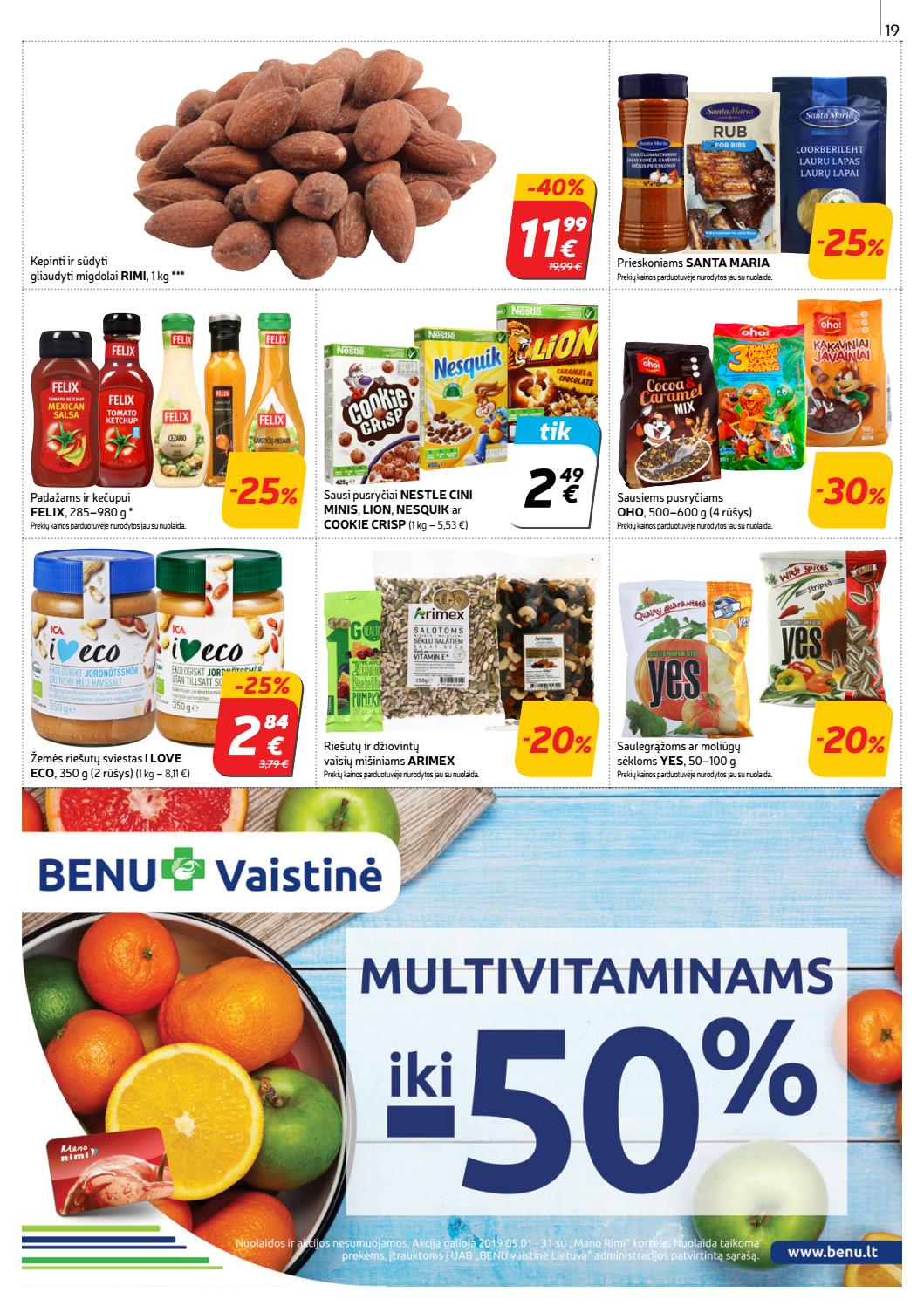Rimi savaitinis leidinys akcijos nuo 
  2019-05-28 iki 
  2019-06-03 | Leidinukas.lt puslapis 20