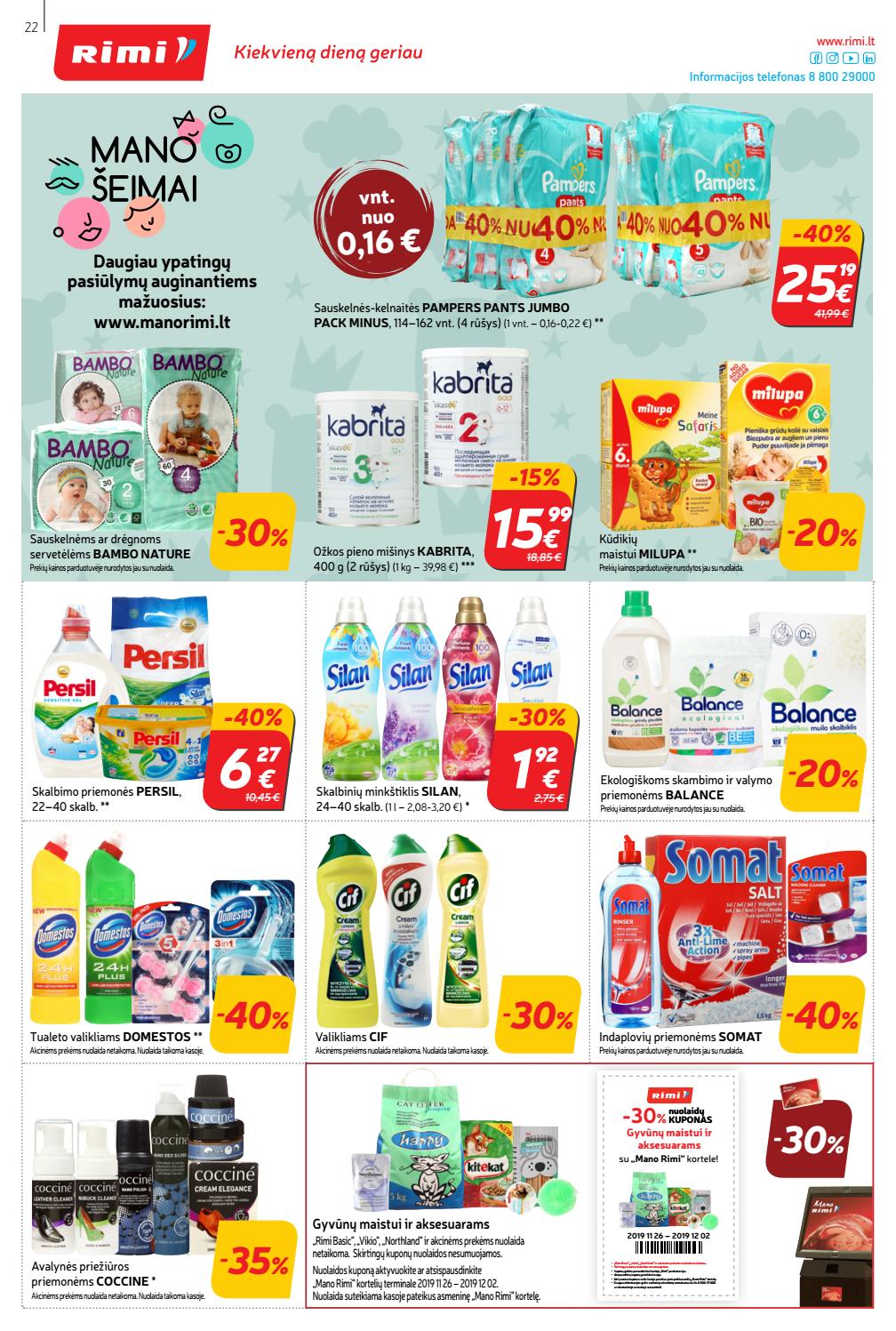 Rimi savaitinis leidinys akcijos nuo 
  2019-11-26 iki 
  2019-12-02 | Leidinukas.lt puslapis 22