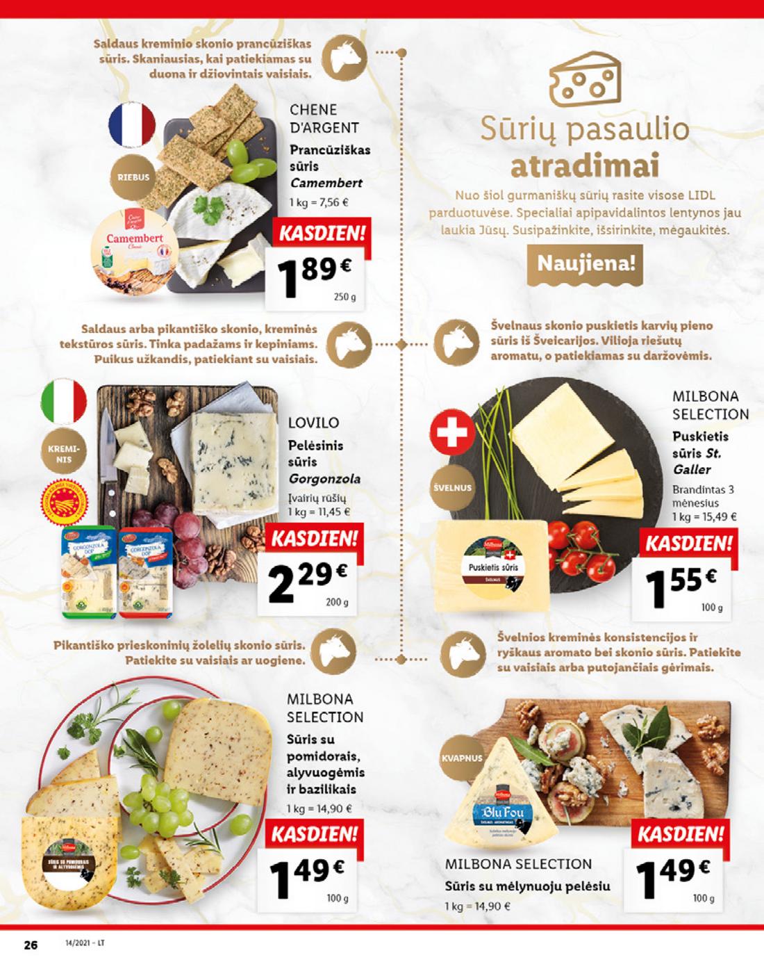 Lidl maisto prekių pasiūlymai akcijos nuo 
  2021-04-05 iki 
  2021-04-11 | Leidinukas.lt puslapis 26