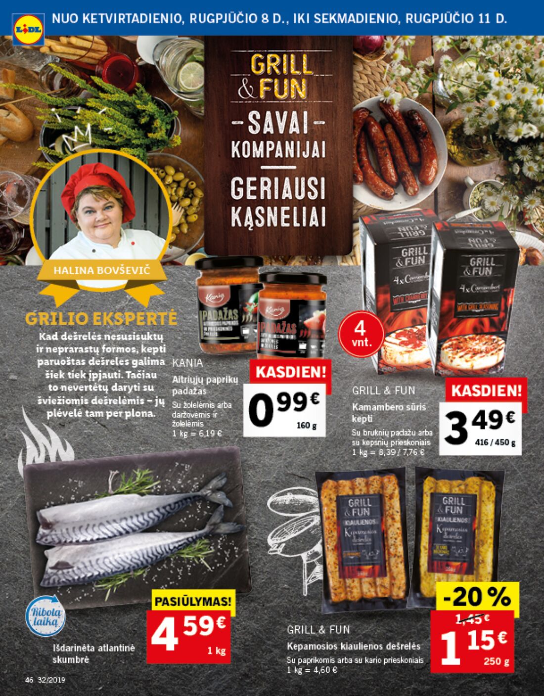 Lidl savaitinis leidinys akcijos nuo 
  2019-08-05 iki 
  2019-08-11 | Leidinukas.lt puslapis 46