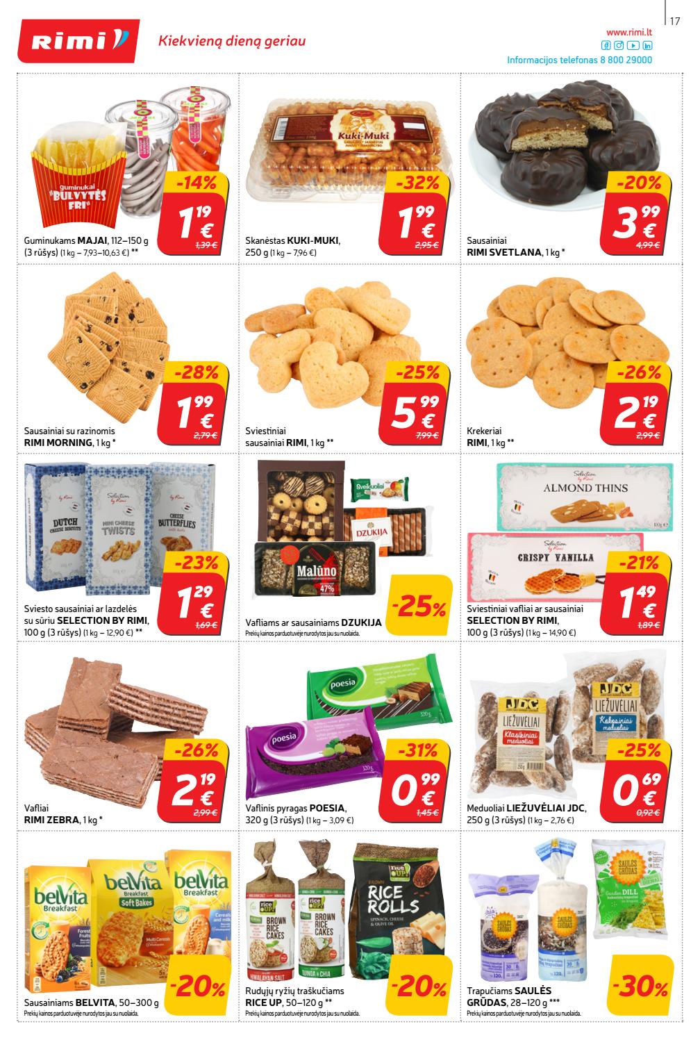 Rimi savaitinis leidinys akcijos nuo 
  2019-10-22 iki 
  2019-10-28 | Leidinukas.lt puslapis 17