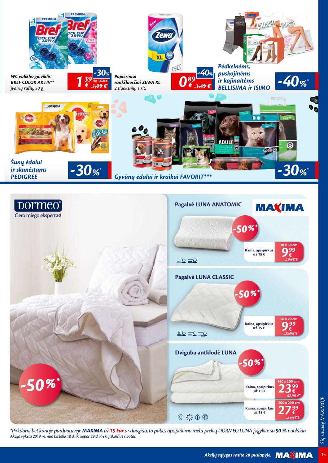 Maxima kaininis leidinys akcijos nuo 
  2019-07-16 iki 
  2019-07-22 | Leidinukas.lt puslapis 15