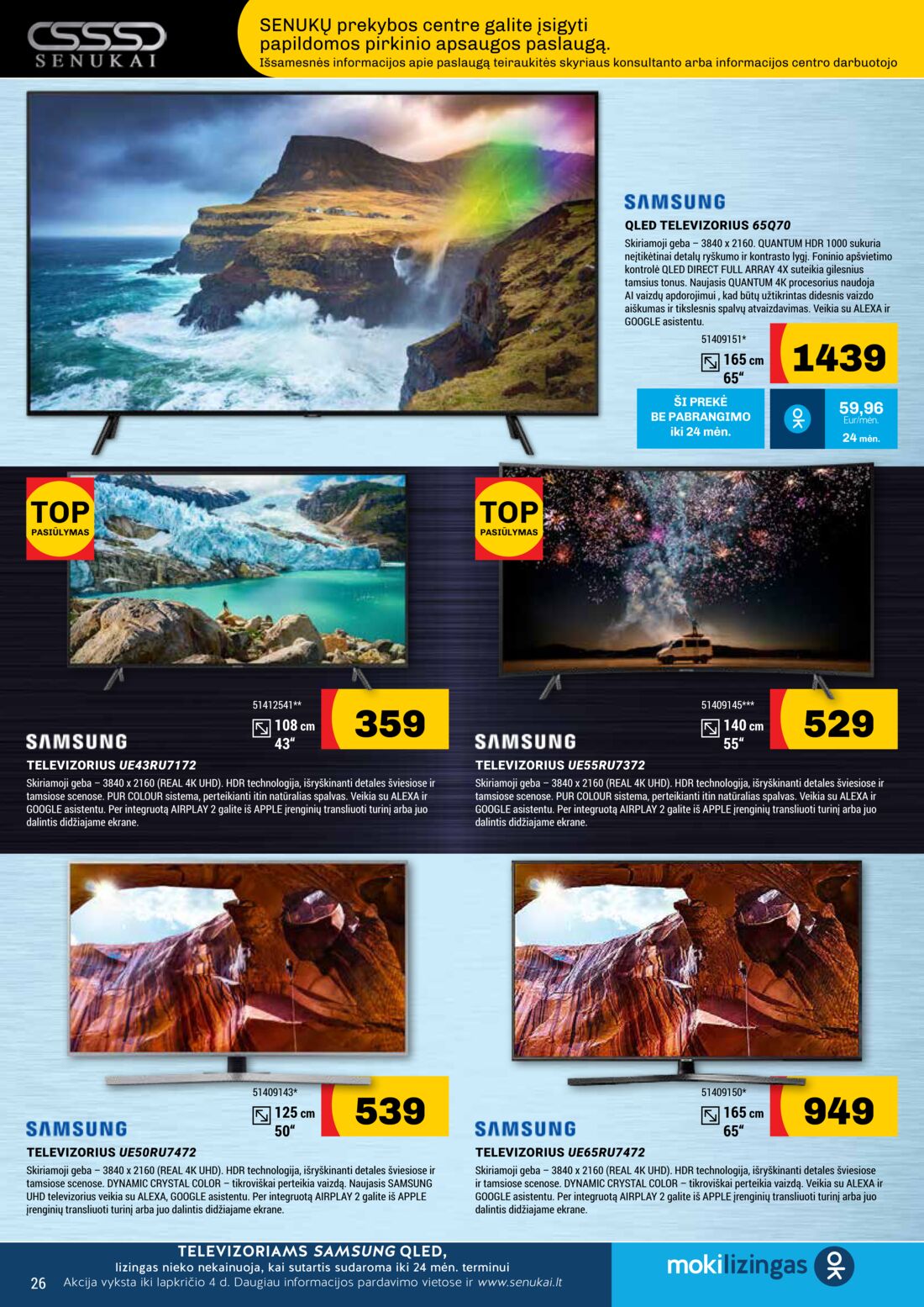 Senukai reklaminis leidinys akcijos nuo 
  2019-10-03 iki 
  2019-11-04 | Leidinukas.lt puslapis 26