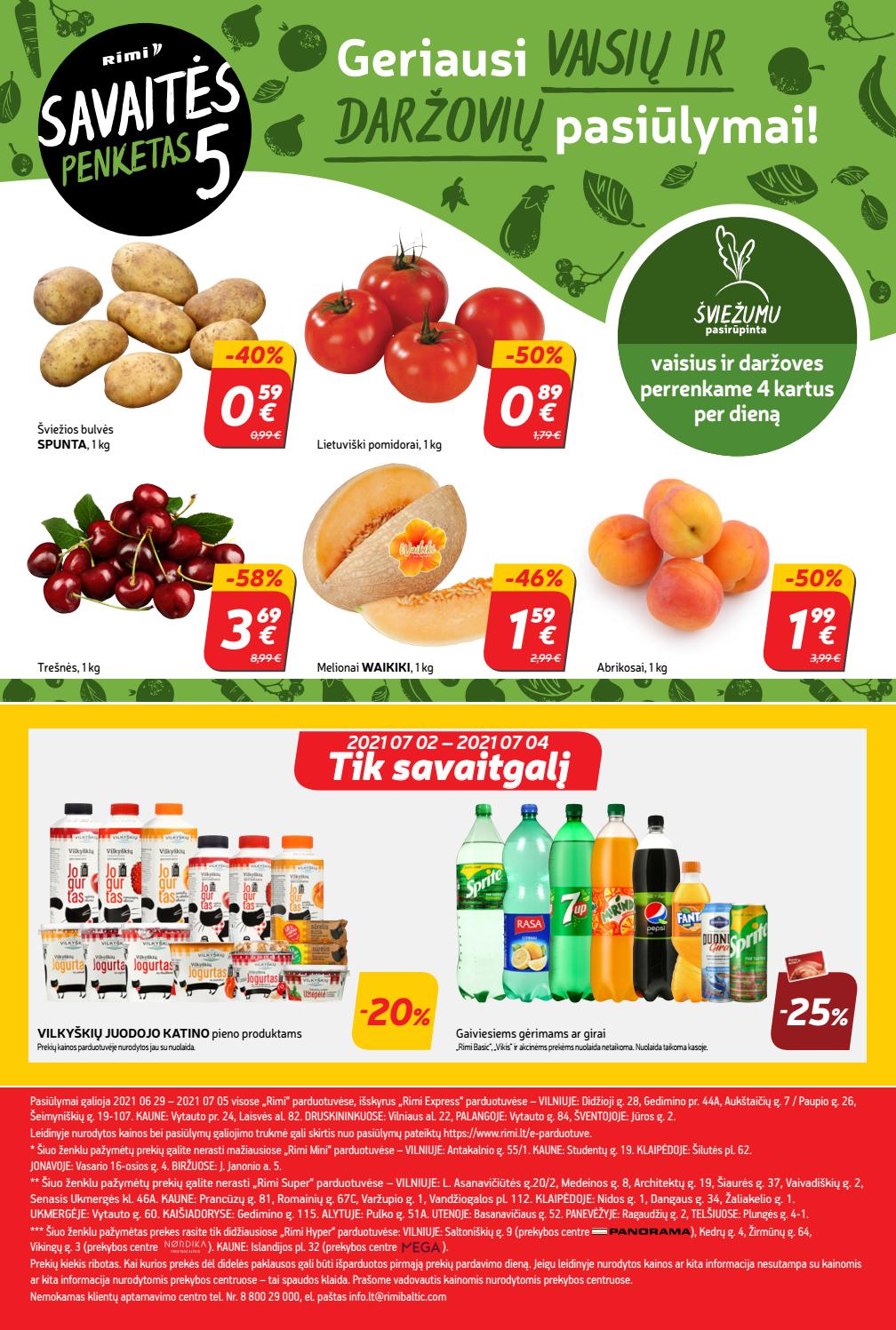 Rimi savaitinis leidinys akcijos nuo
2021-06-29 iki
2021-07-05 | Leidinukas.lt puslapis 24