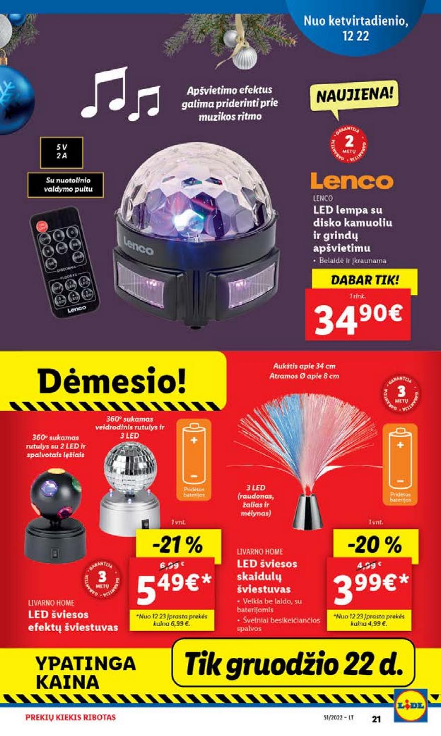 Ldil ne maisto prekių pasiūlymai akcijos nuo 
  2022-12-19 iki 
  2022-12-26 | Leidinukas.lt puslapis 21