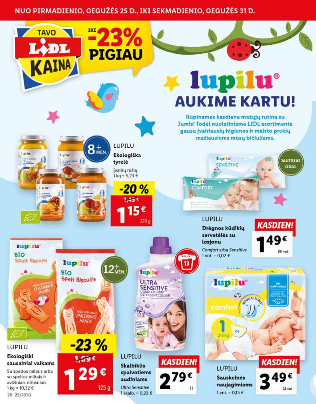 Lidl savaitinis leidinys akcijos nuo 
  2020-05-25 iki 
  2020-05-31 | Leidinukas.lt puslapis 28