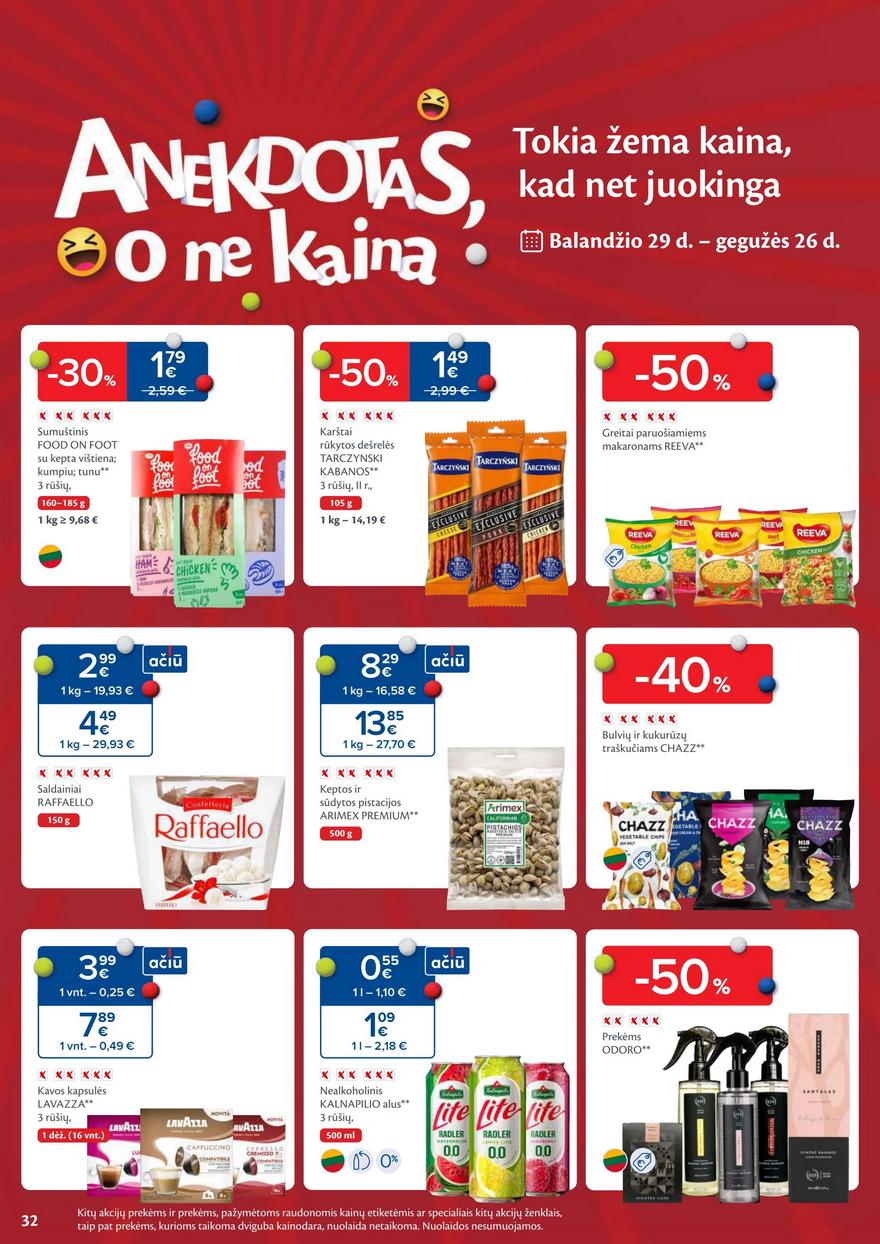 Maxima savaitinis leidinys 18 akcijos nuo 
  2025-04-29 iki 
  2025-05-05 | Leidinukas.lt puslapis 32